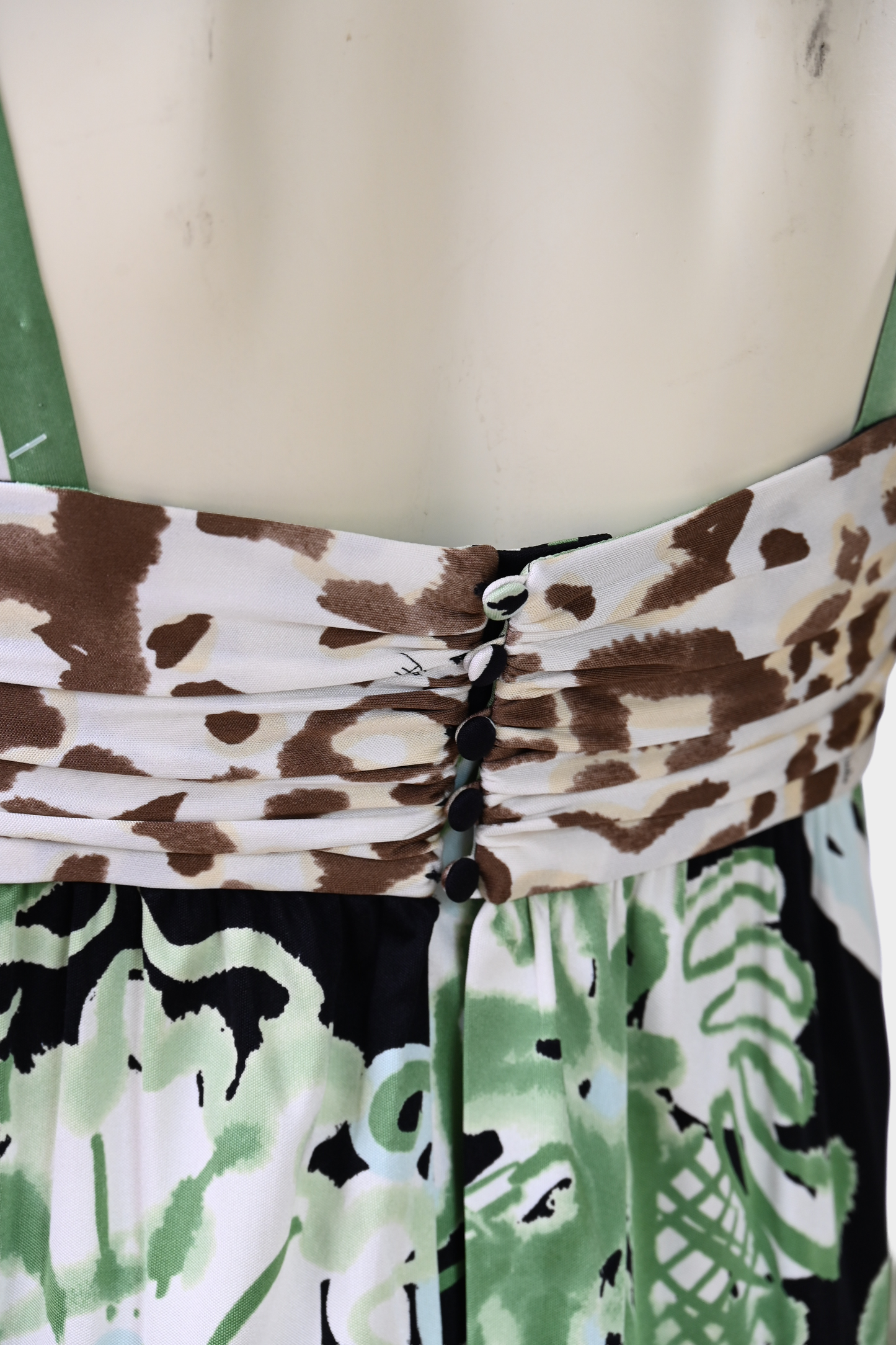 Emilio Pucci Leopard Floral Silk Dress
