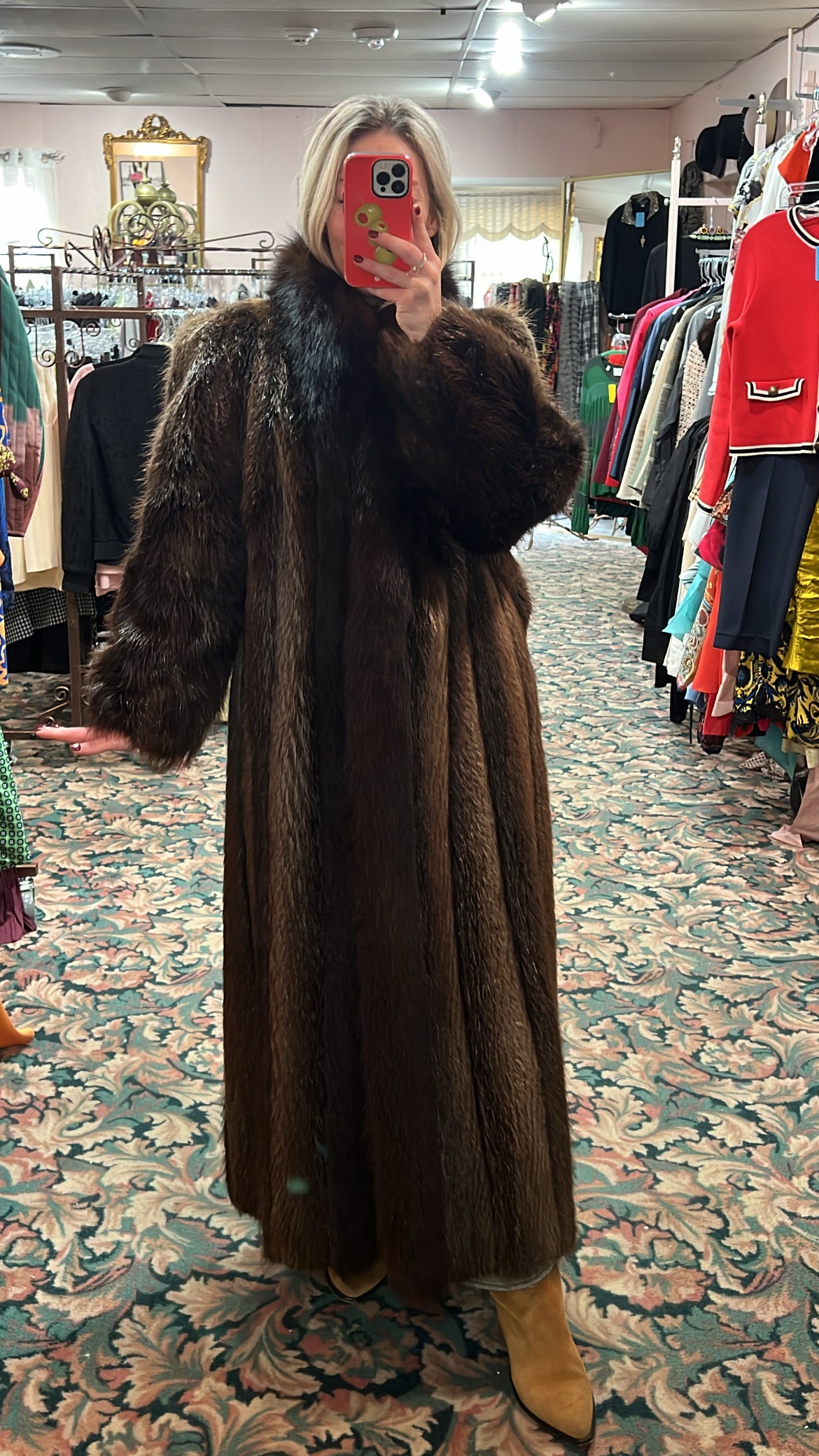 Beaver and Fox Fur Coat
