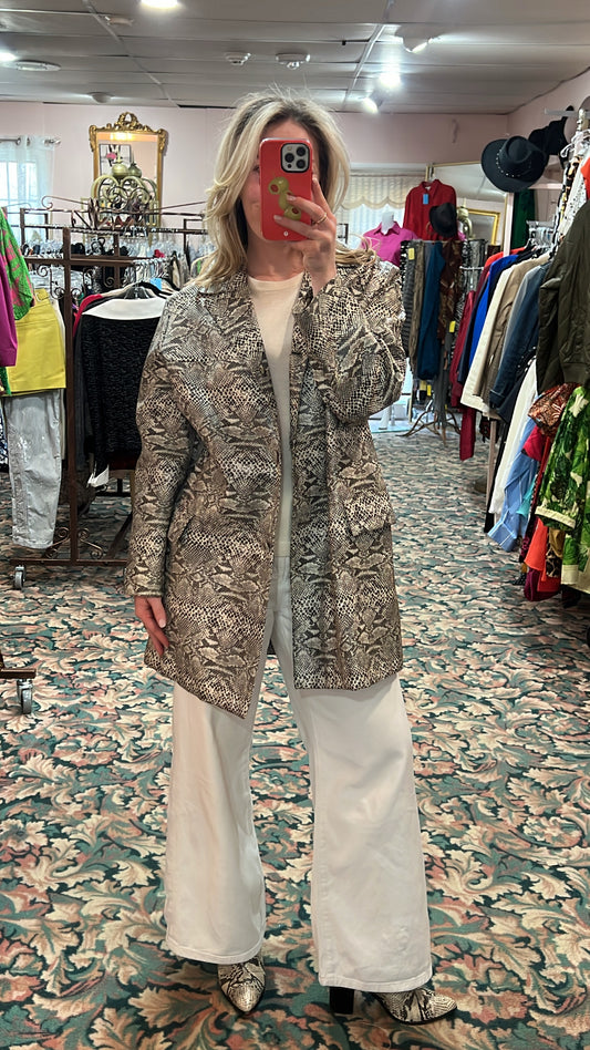 Saks Fifth Avenue Snakeprint Coat