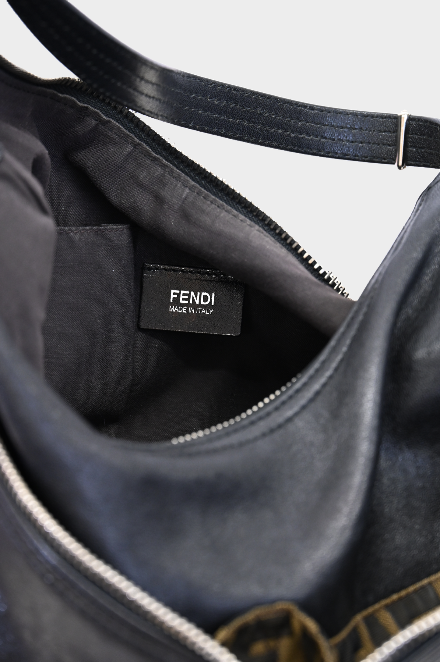Fendi Leather Hobo Bag