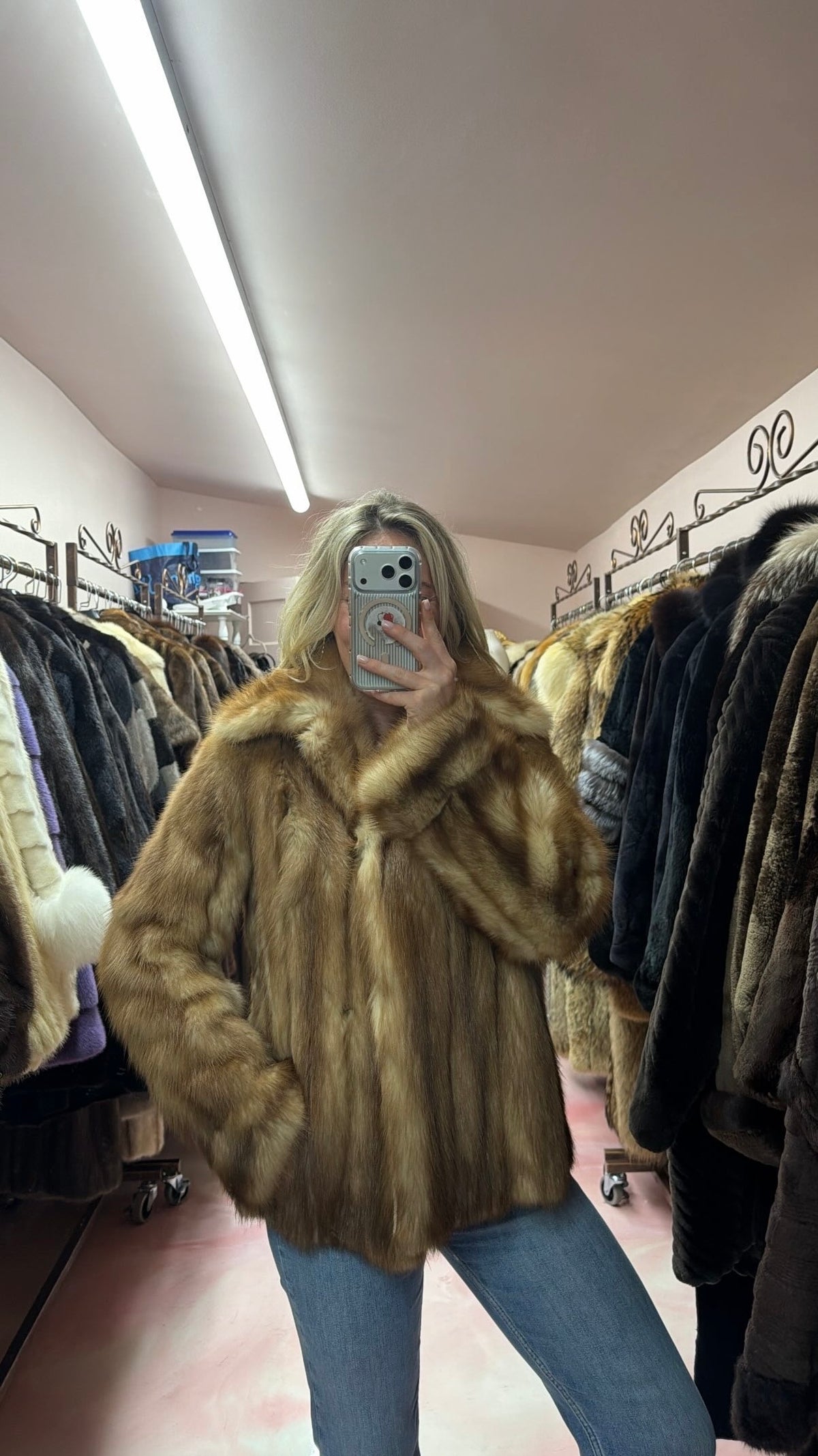 Stone Marten Fur Jacket