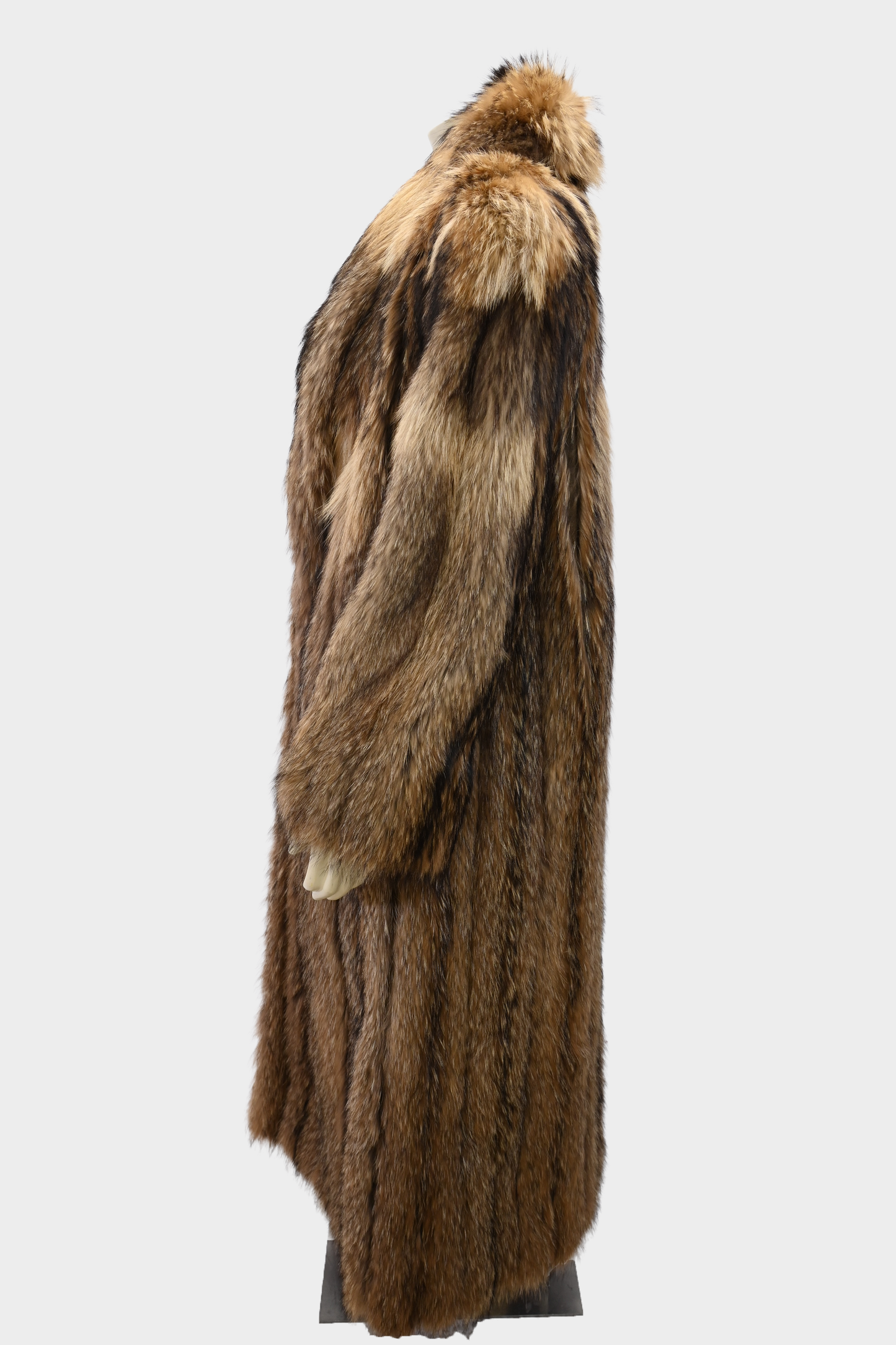 Finnish Raccoon Full Length Fur Coat