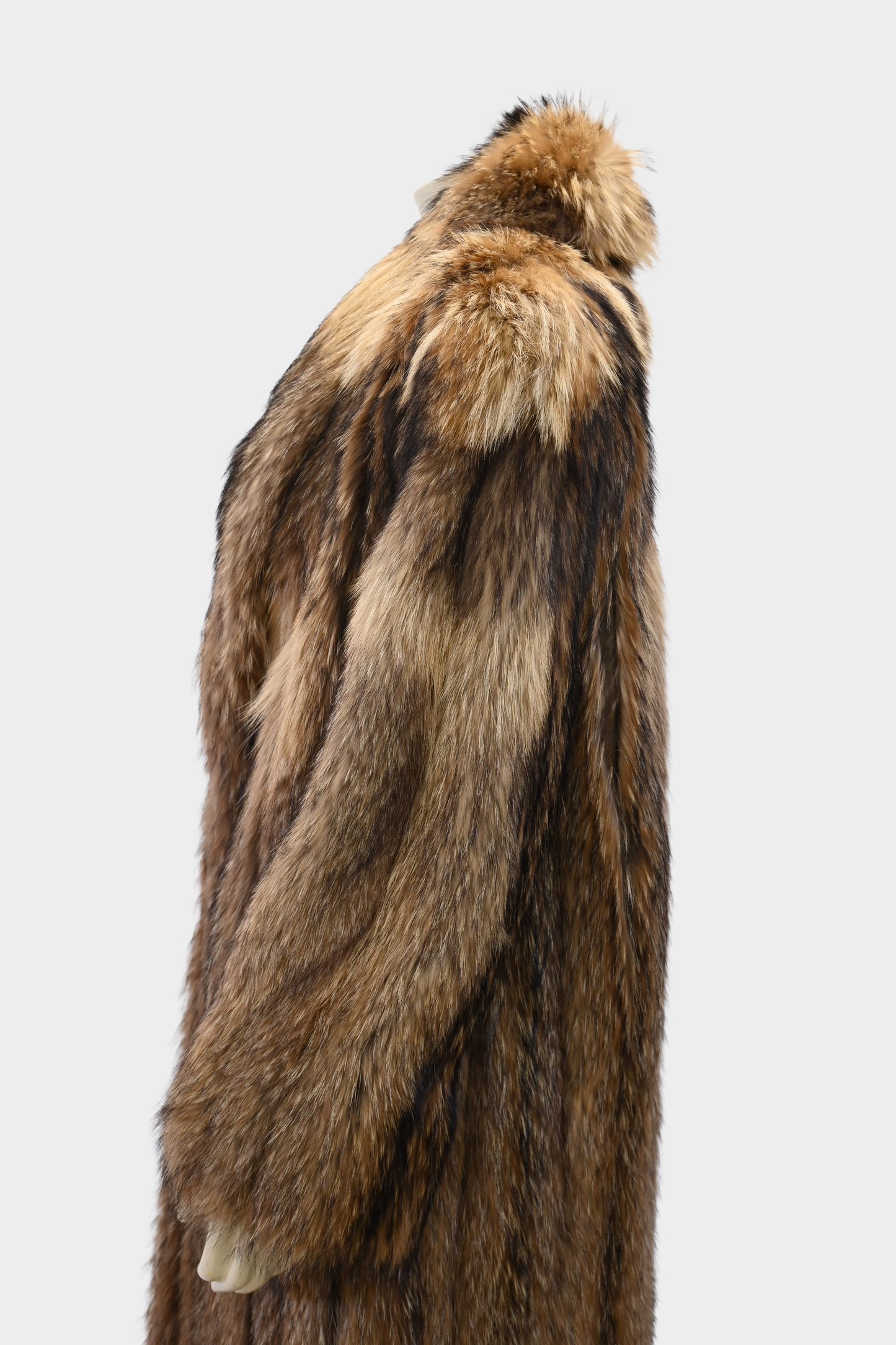 Finnish Raccoon Full Length Fur Coat