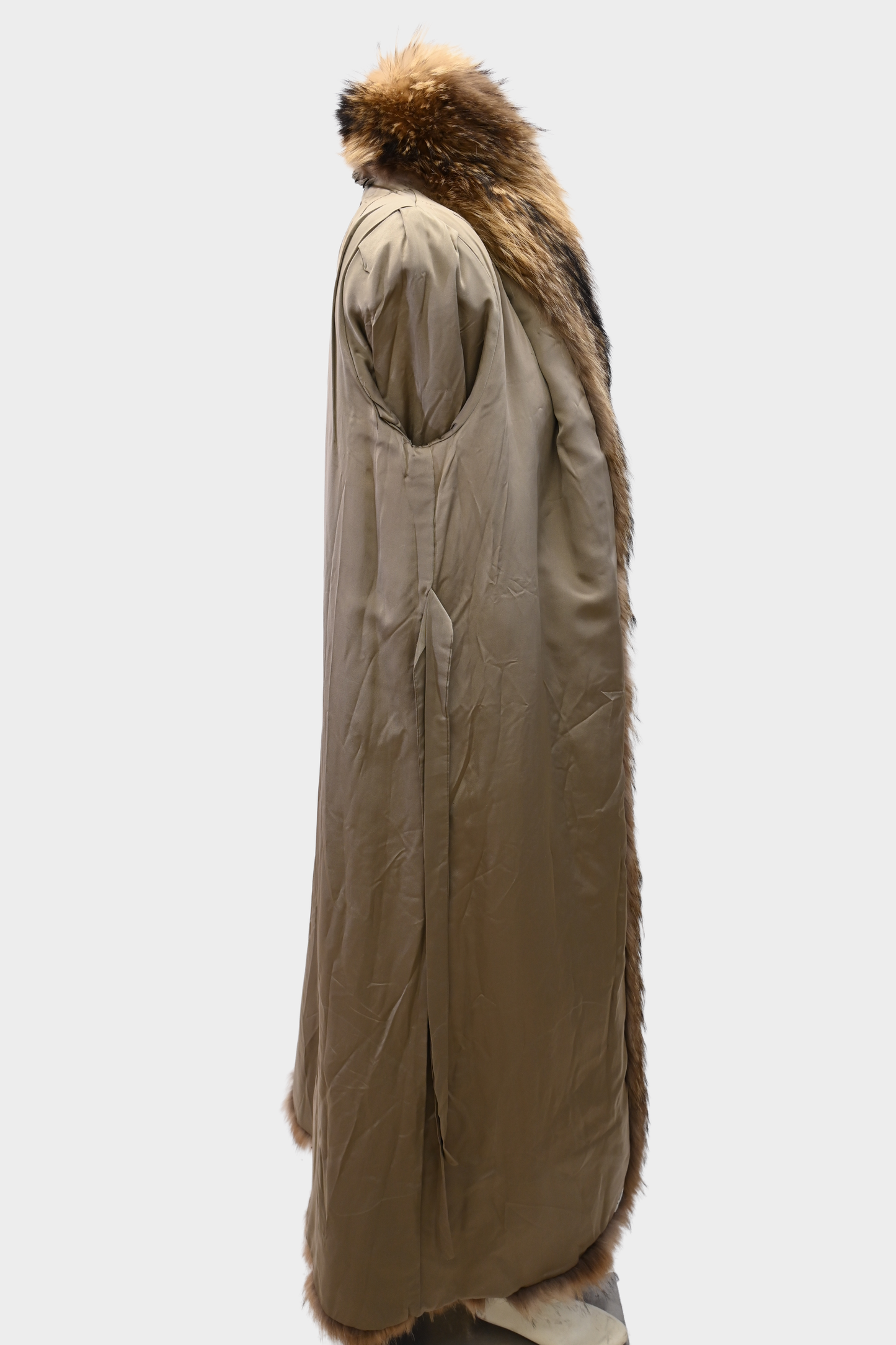 Finnish Raccoon Full Length Fur Coat