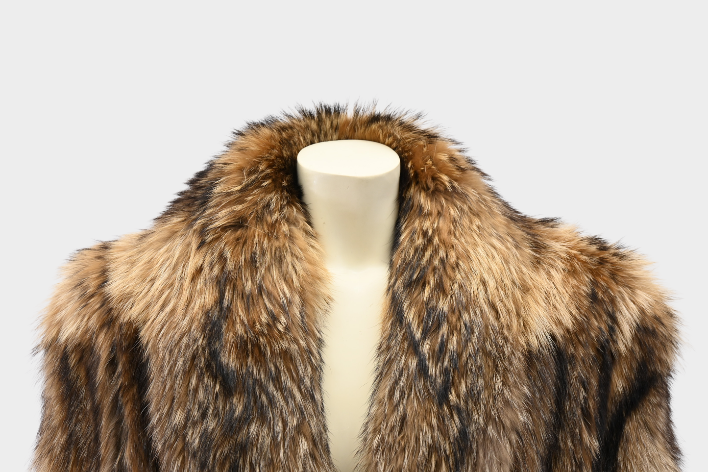 Finnish Raccoon Full Length Fur Coat