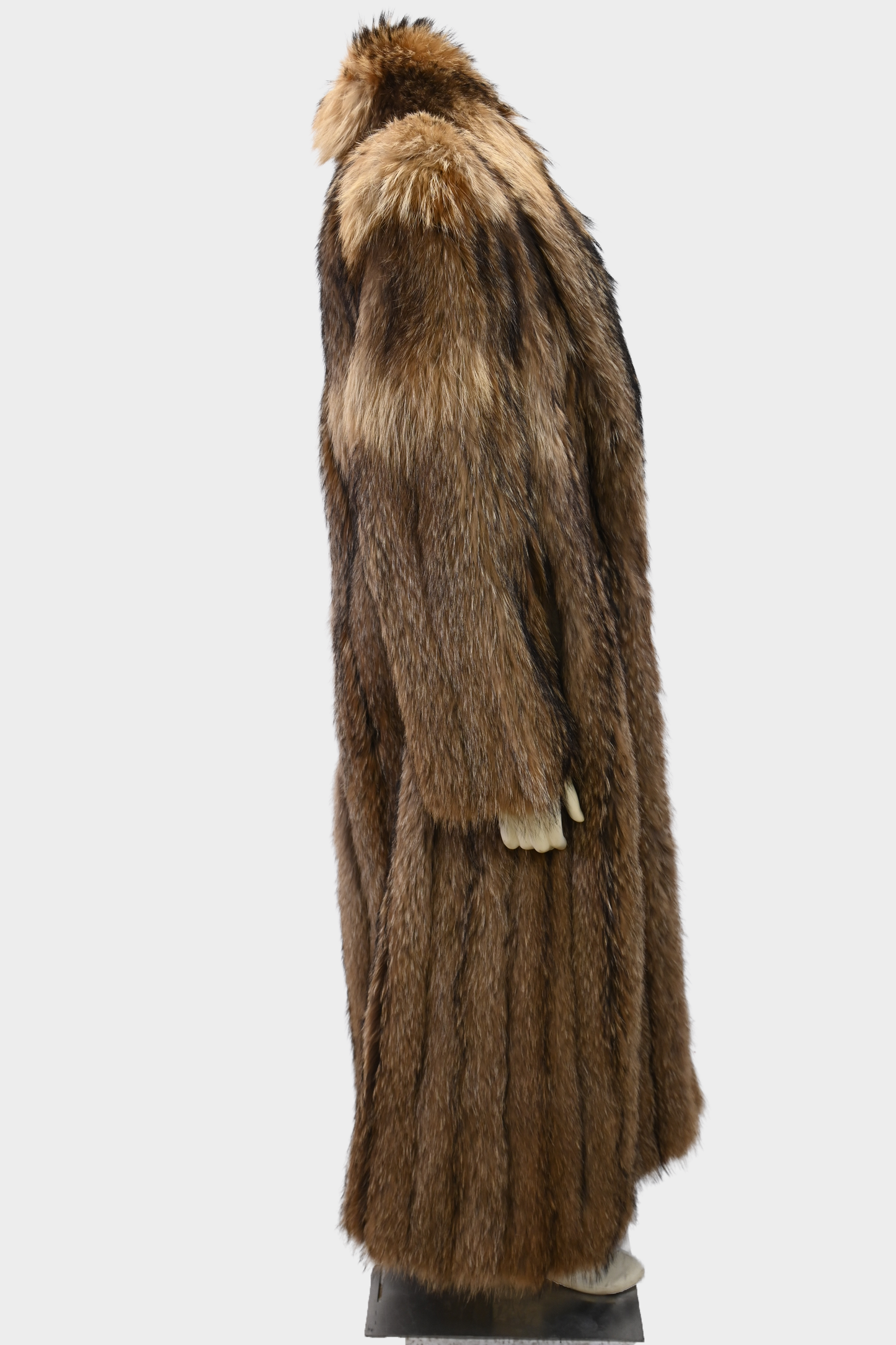 Finnish Raccoon Full Length Fur Coat