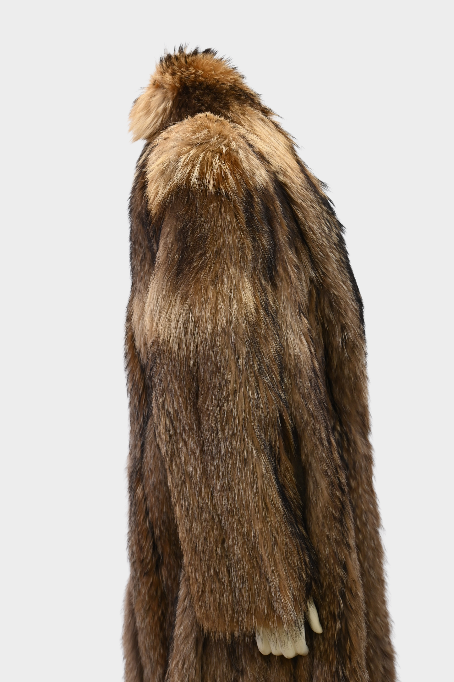 Finnish Raccoon Full Length Fur Coat