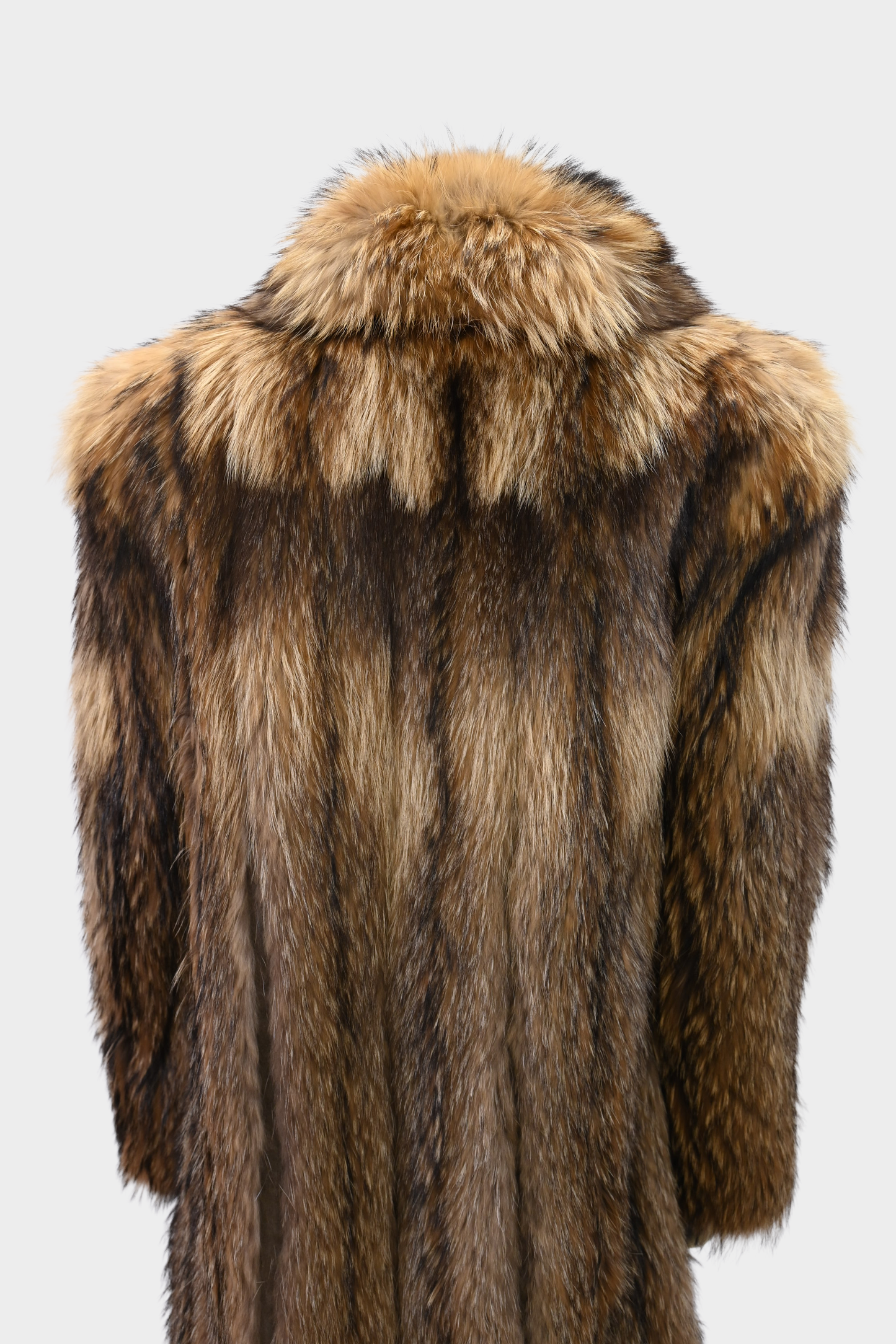 Finnish Raccoon Full Length Fur Coat