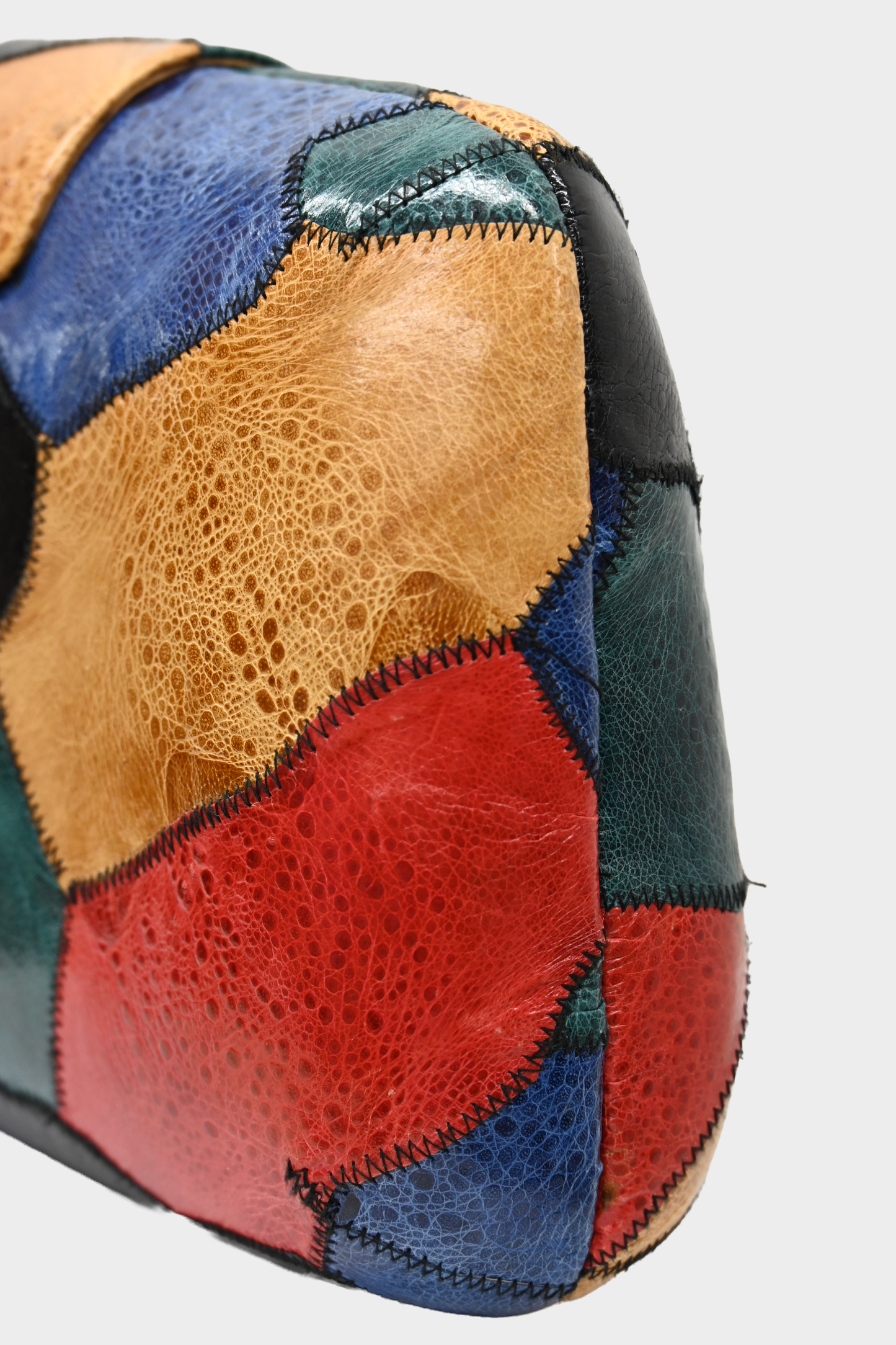 Vintage Exotic Patchwork Clutch Crossbody