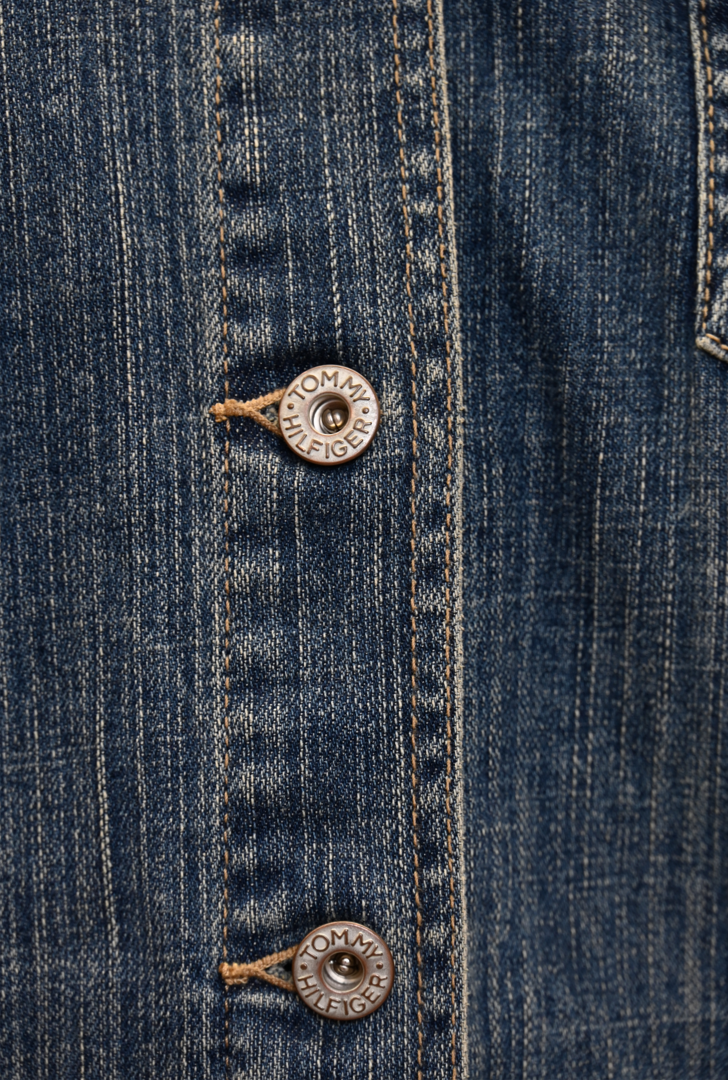 York Furrier Mink Trim Denim Jacket