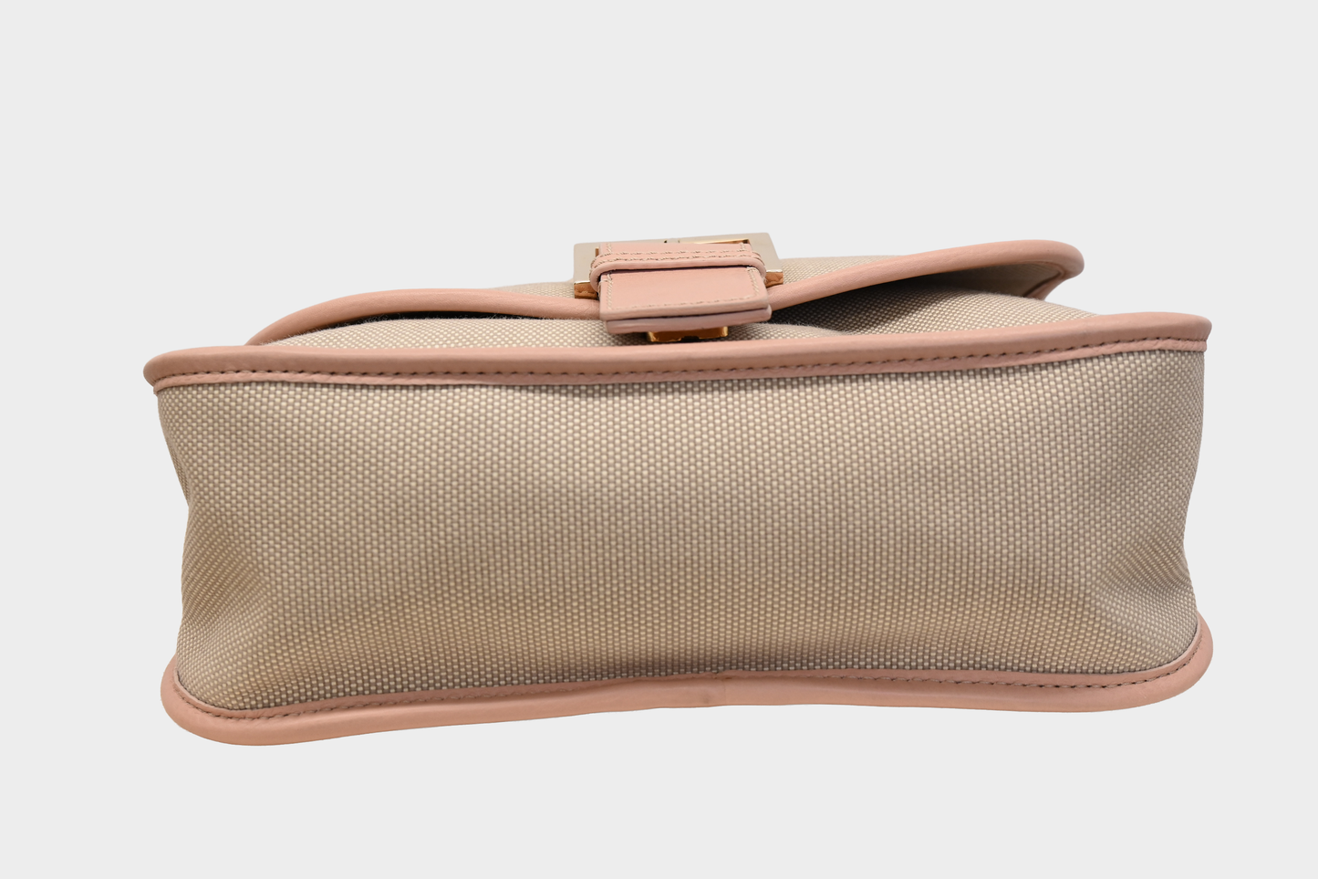 Fendi Pink & Beige Canvas Crossbody