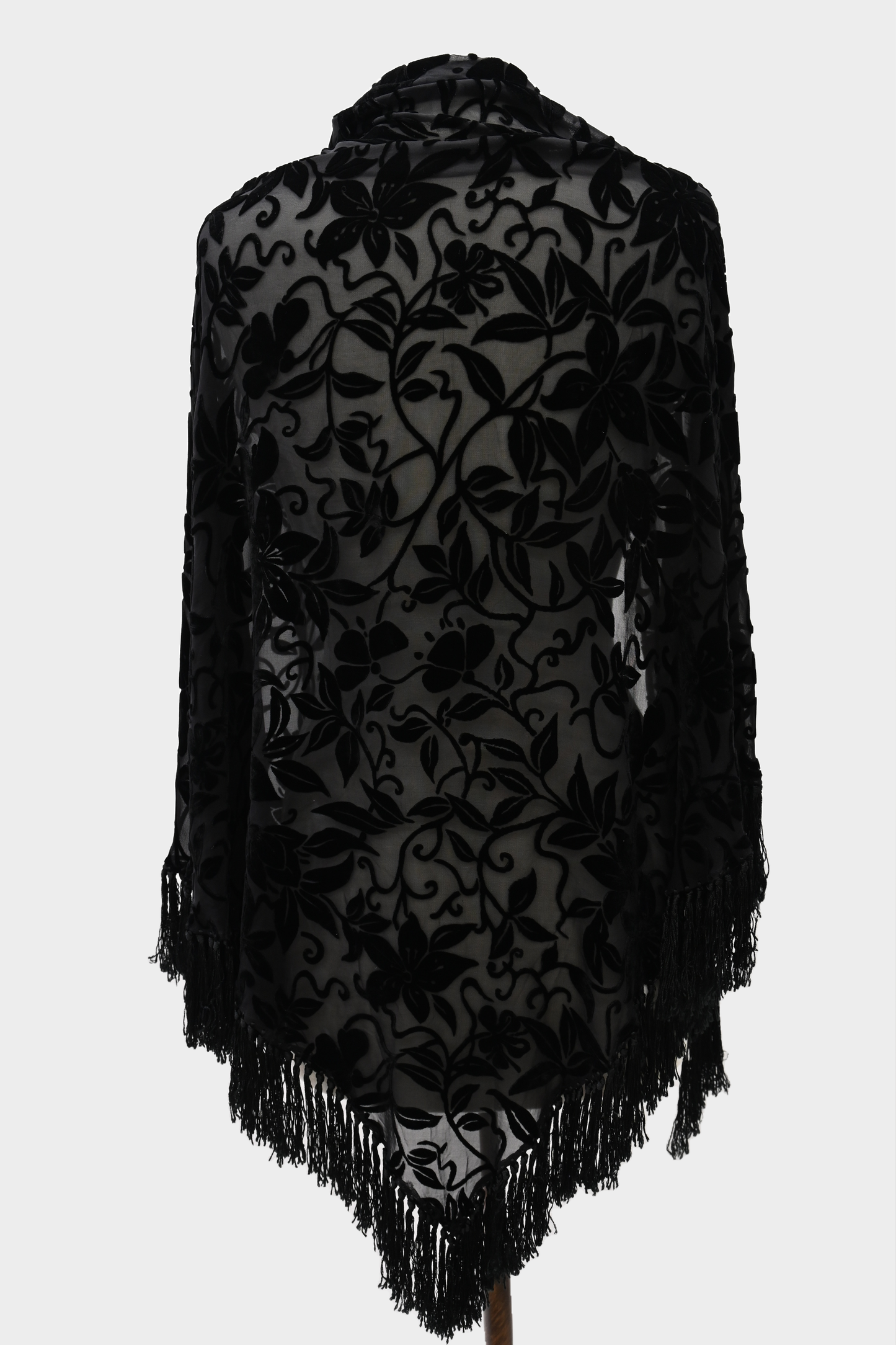 Velvet Fringe Cape - Unsigned