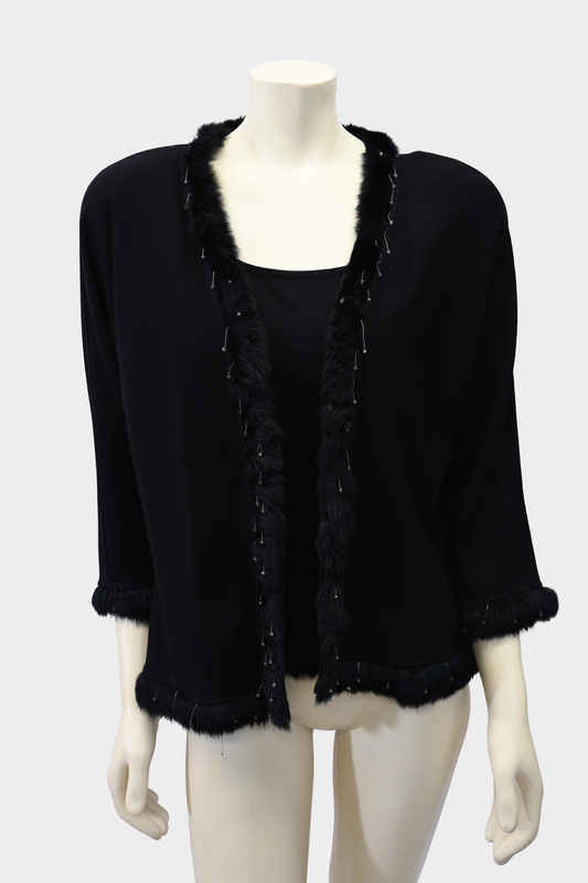 Escada Fur Trim 2 Piece Set