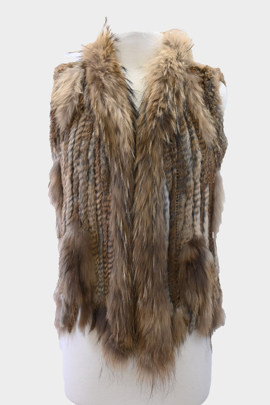 Rabbit & Raccoon Fur Vest