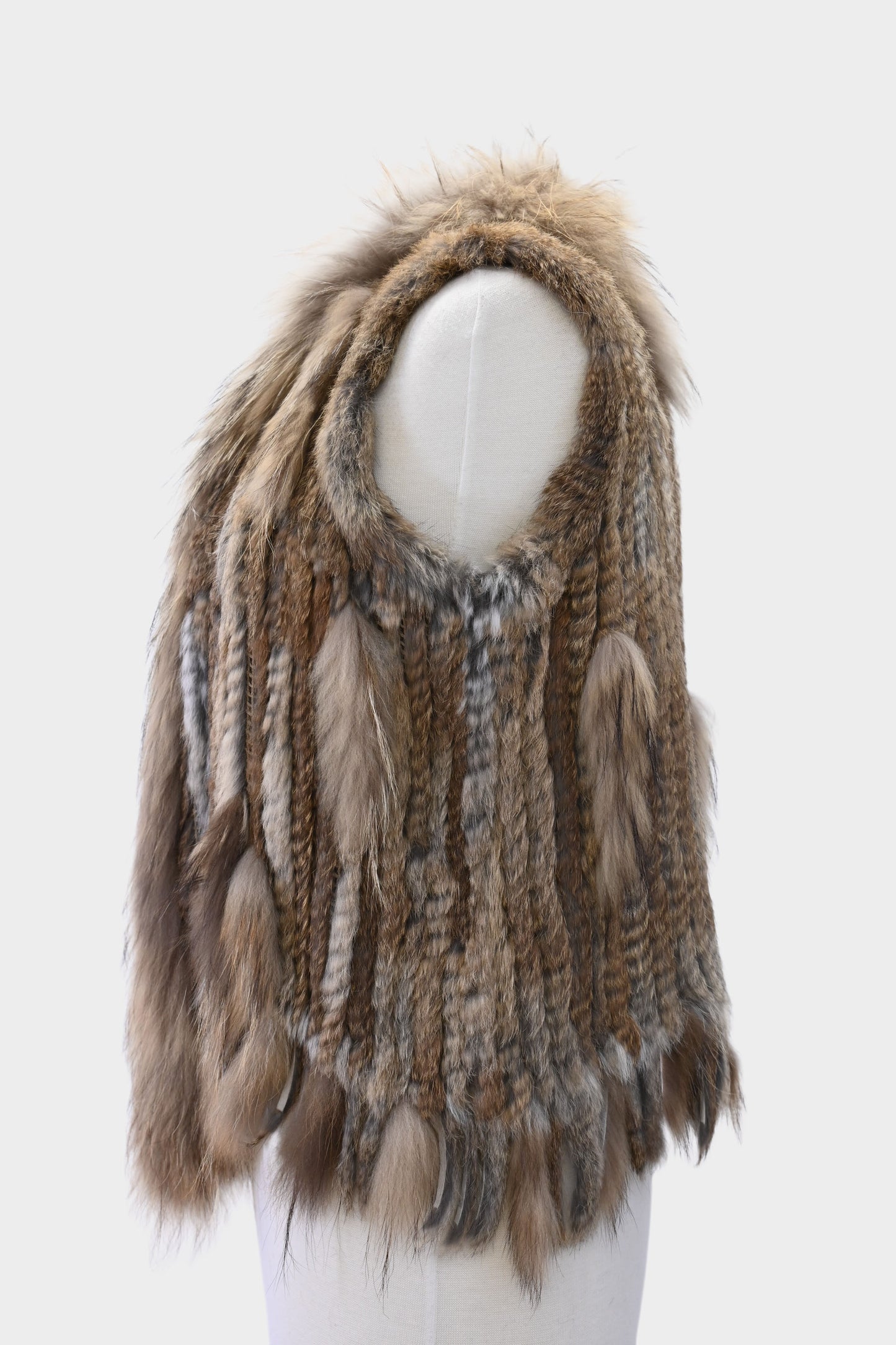 Rabbit & Raccoon Fur Vest