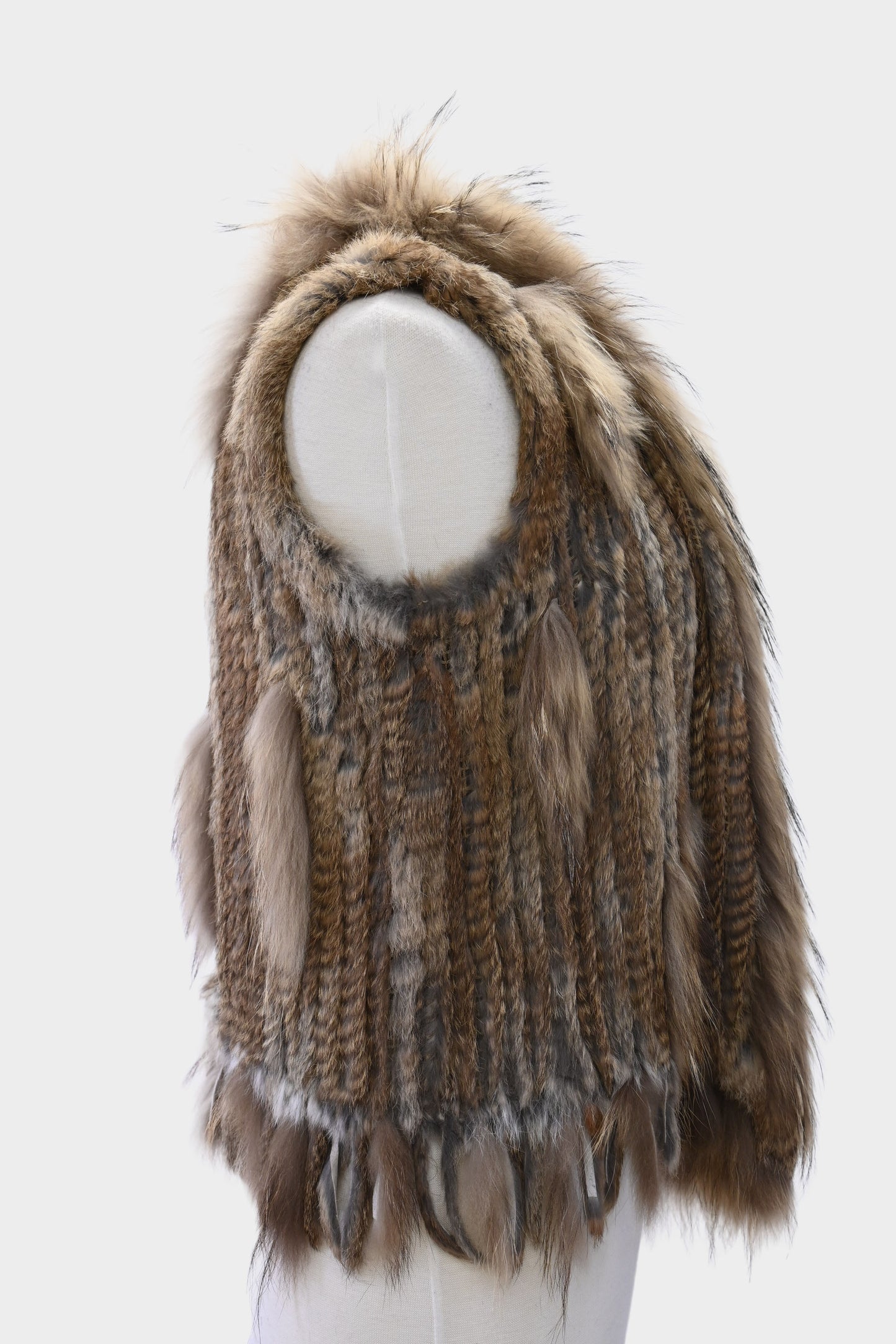 Rabbit & Raccoon Fur Vest