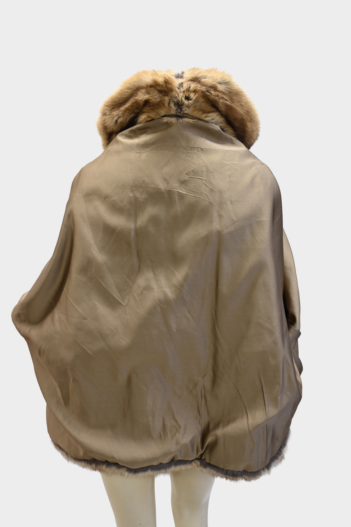 Vintage Fur Jacket with Detachable Hood