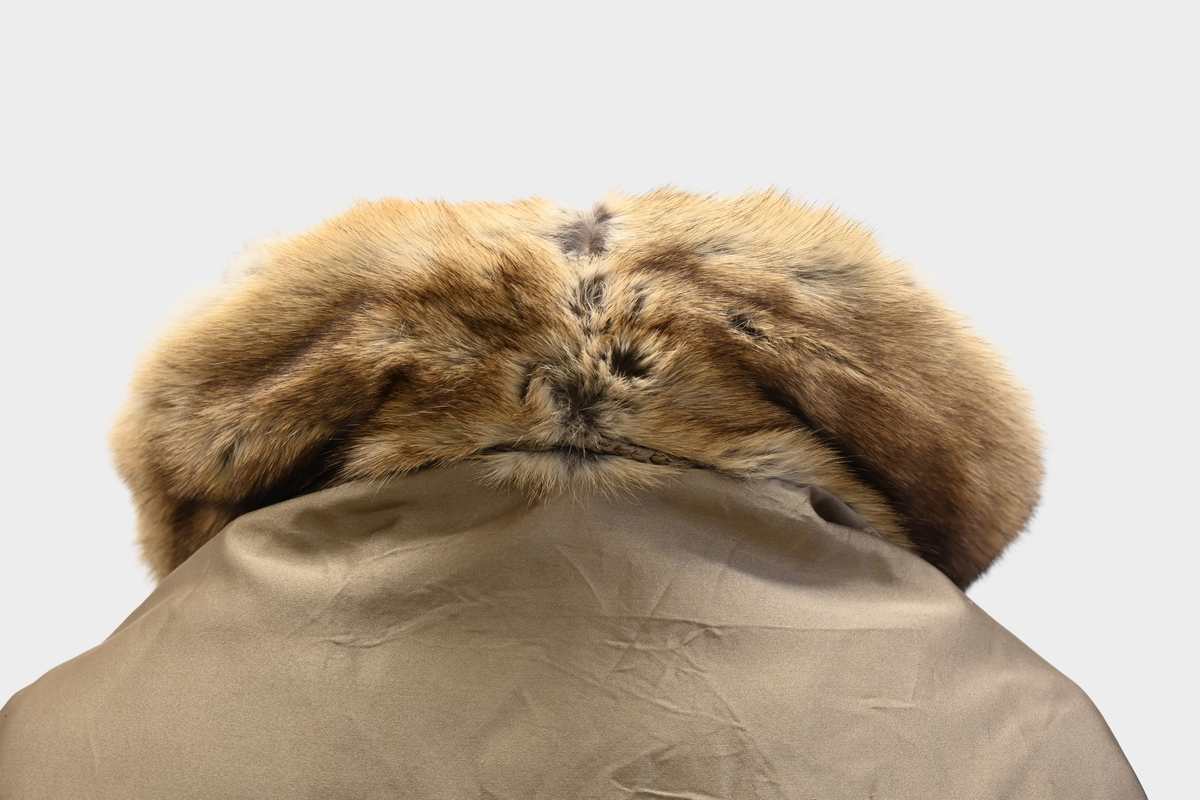 Vintage Fur Jacket with Detachable Hood