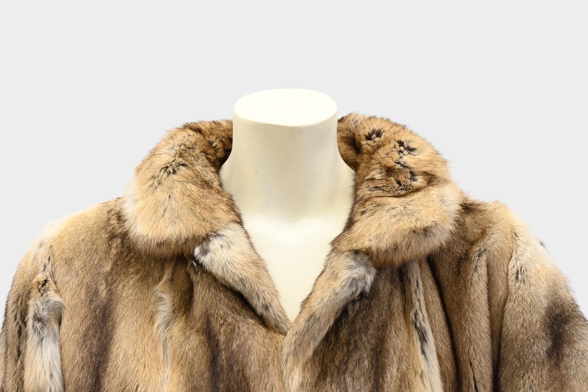 Vintage Fur Jacket with Detachable Hood