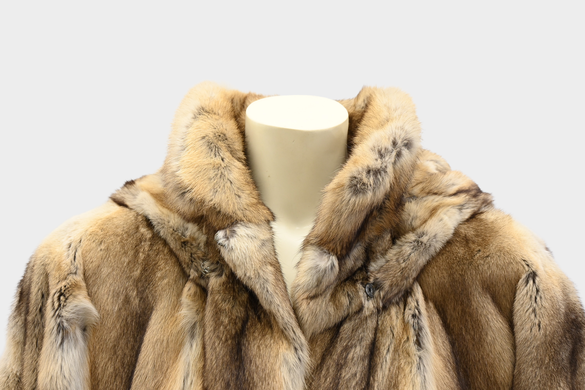 Vintage Fur Jacket with Detachable Hood