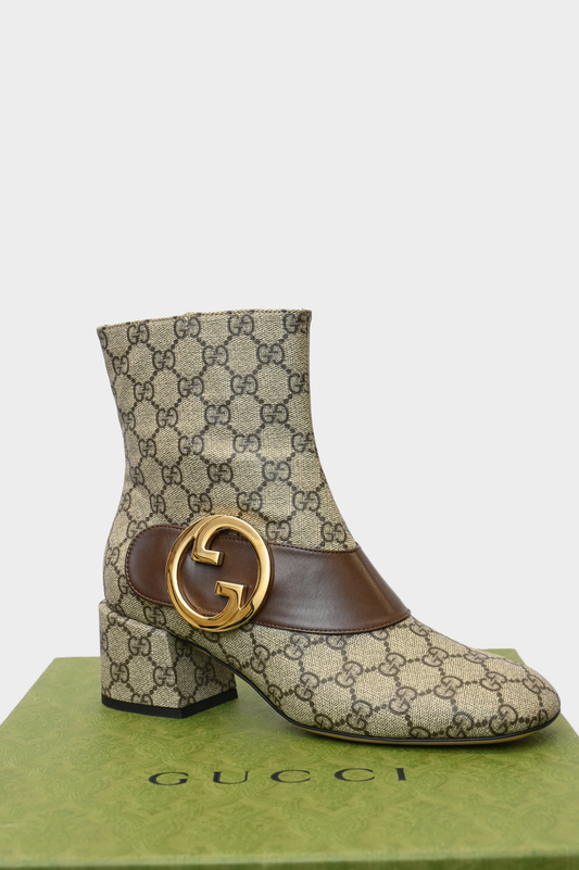 Gucci Blondie GG Supreme Boots