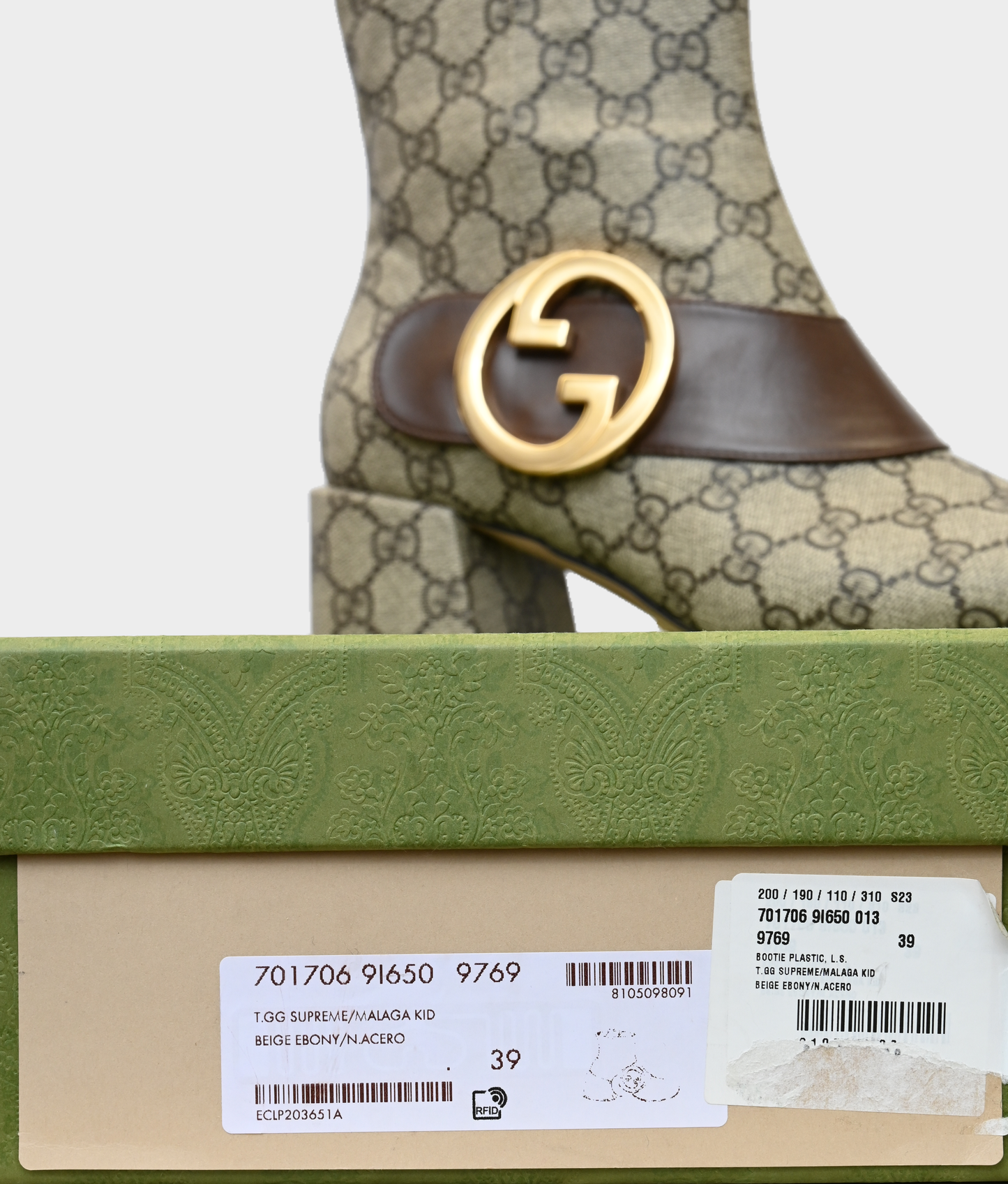 Gucci Blondie GG Supreme Boots