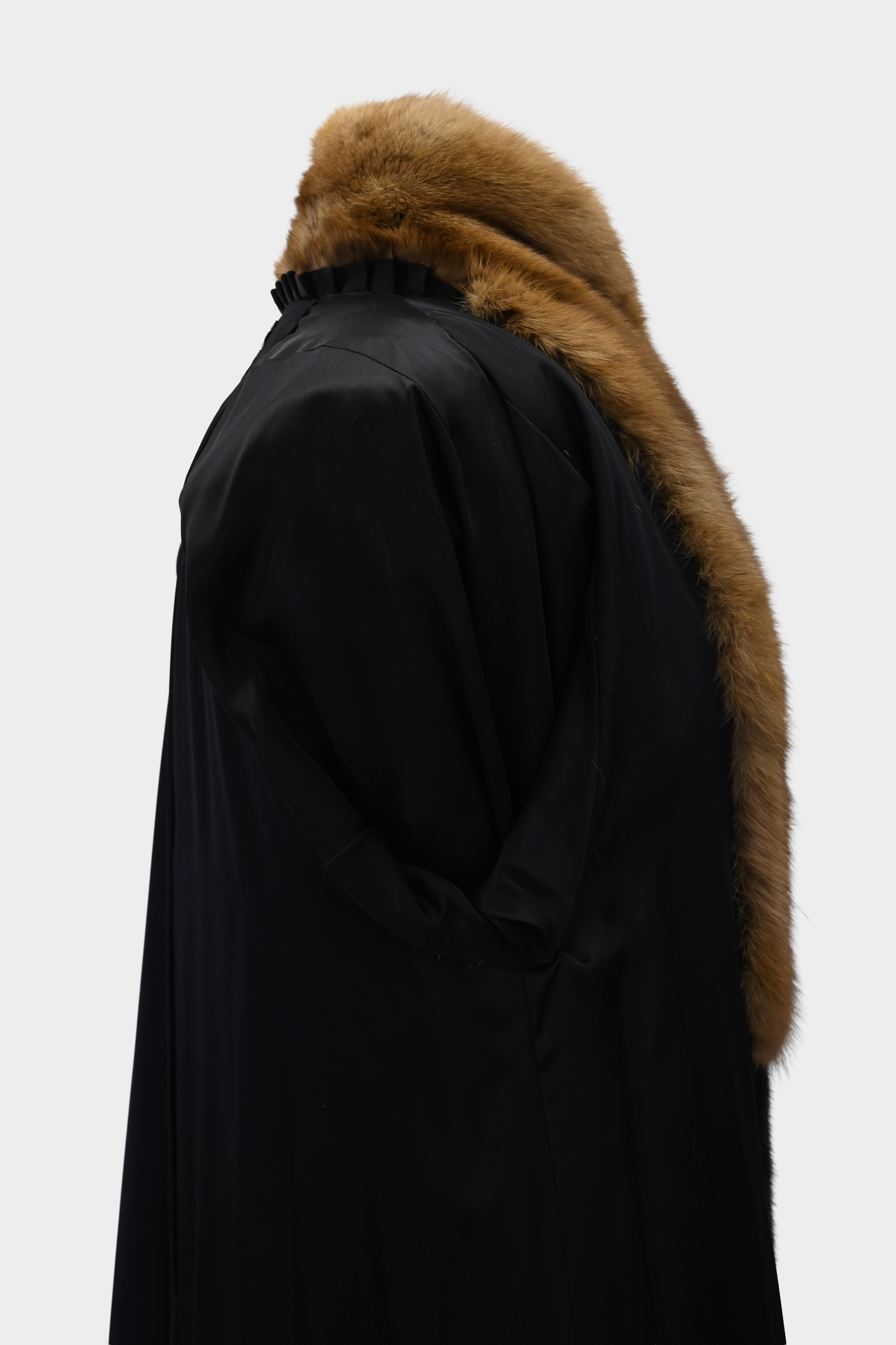 Hinsdale Furriers Full Length Mink Coat with Sable Trim