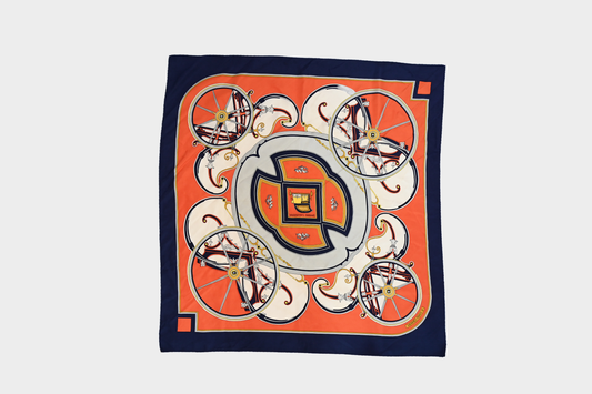 Hermès Washington's Carriage Silk Carré Scarf 90x90CM
