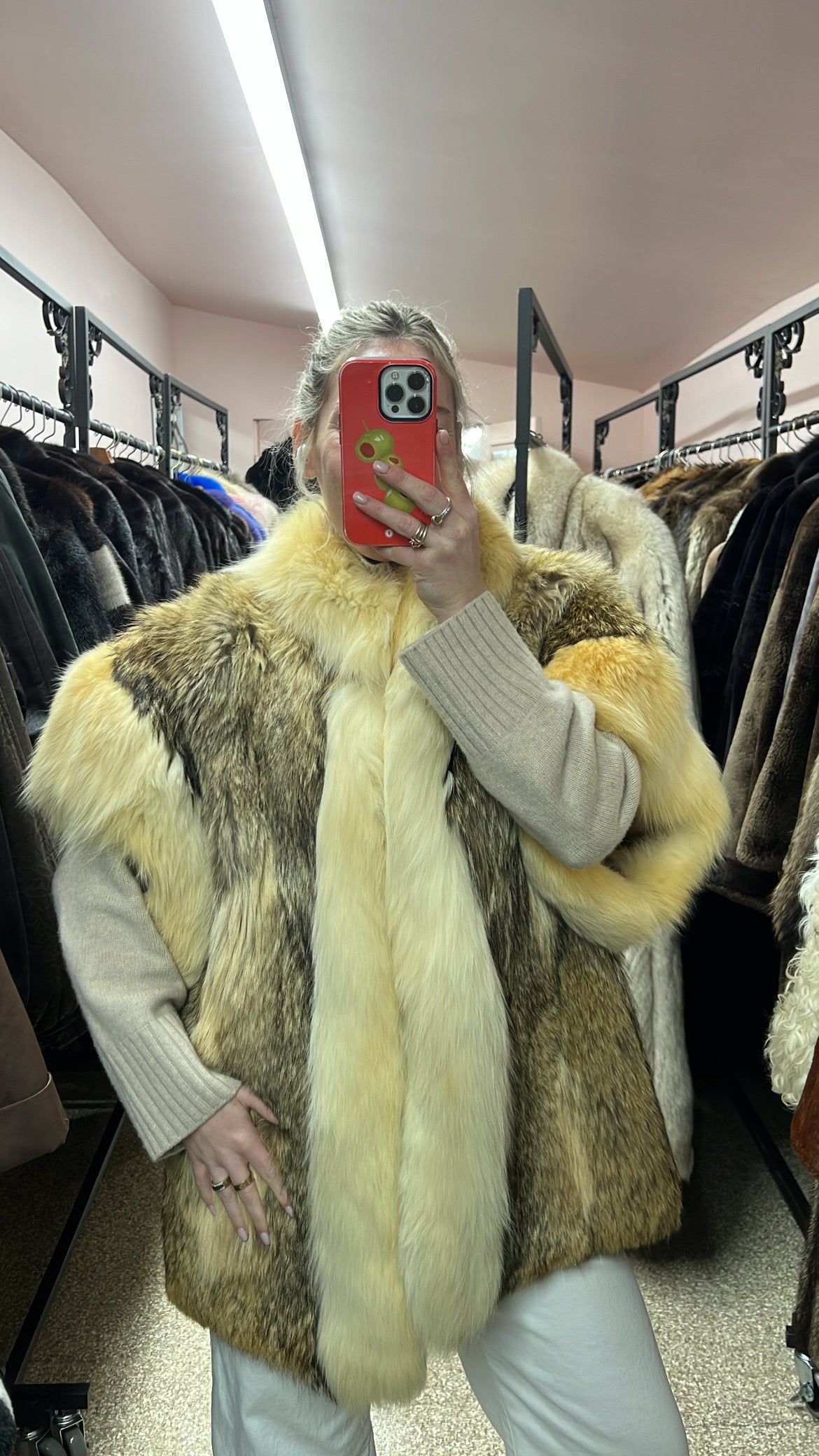 Coyote and Fox Fur Vest