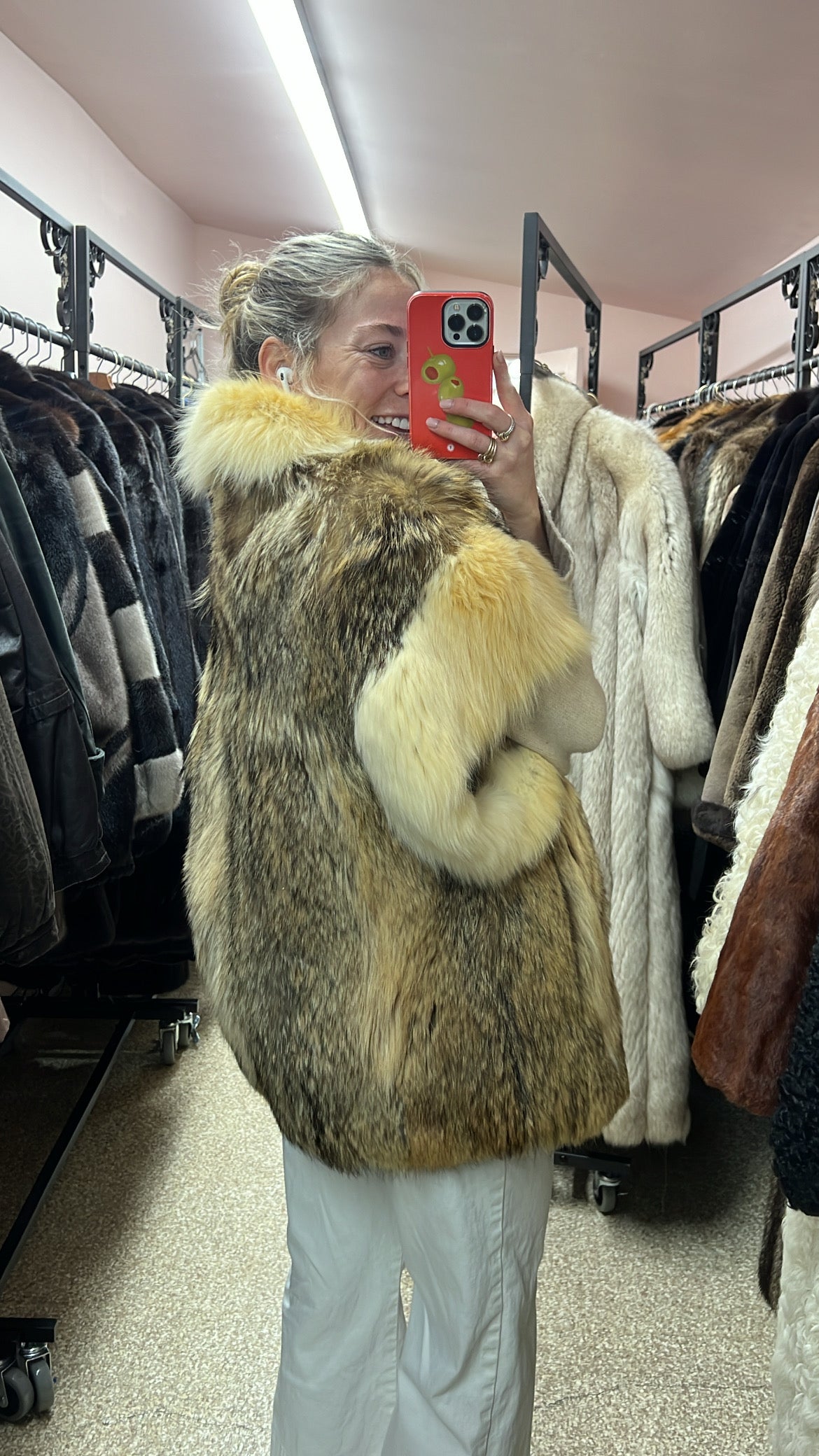 Coyote and Fox Fur Vest