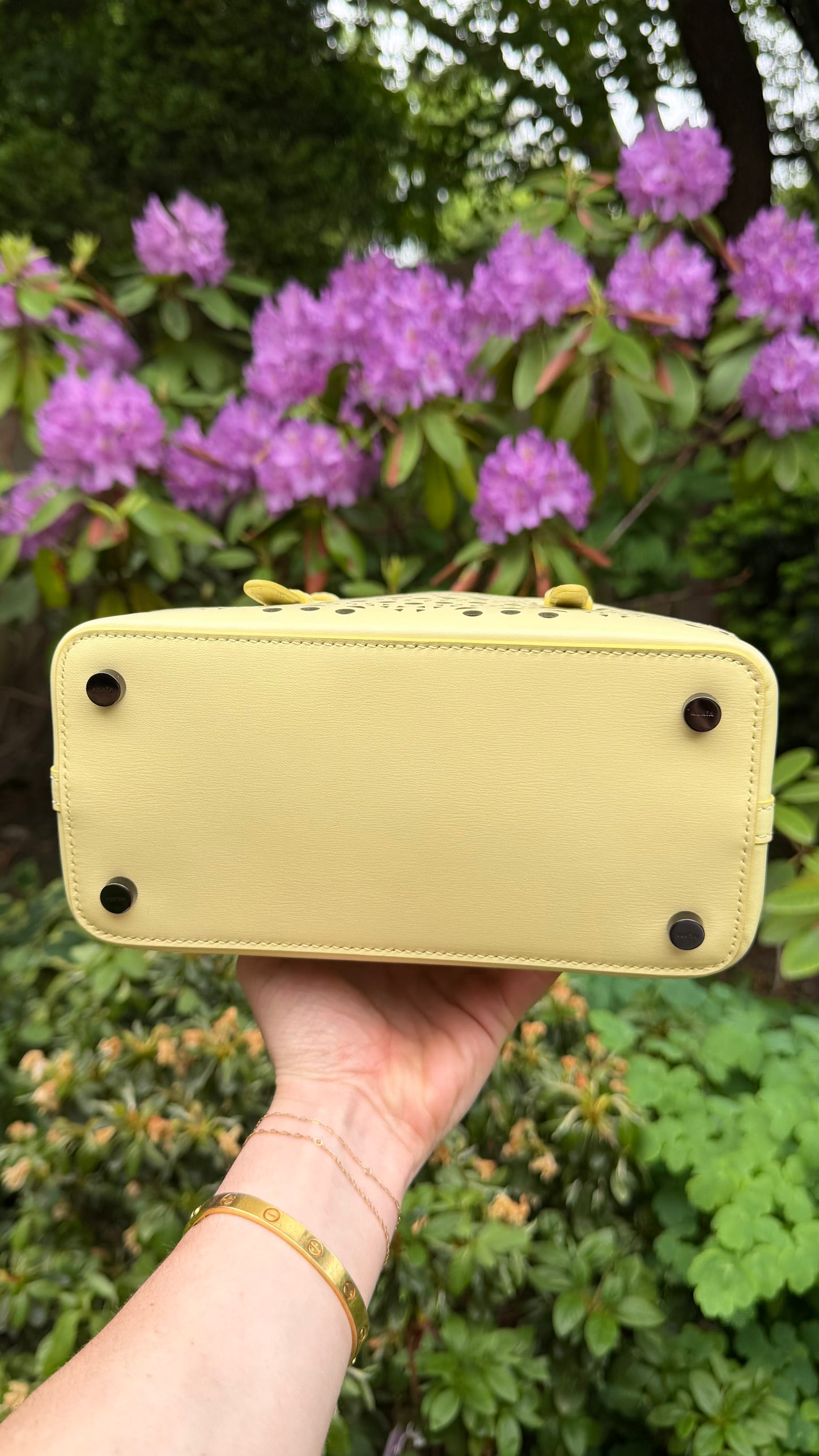Alaïa Mina 20 Laser Cut Top Handle Bag
