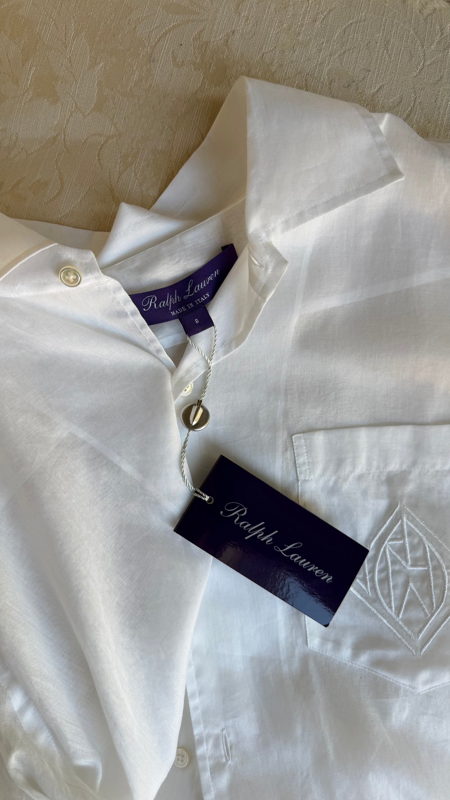 Ralph Lauren Purple Label Blouse, NWT