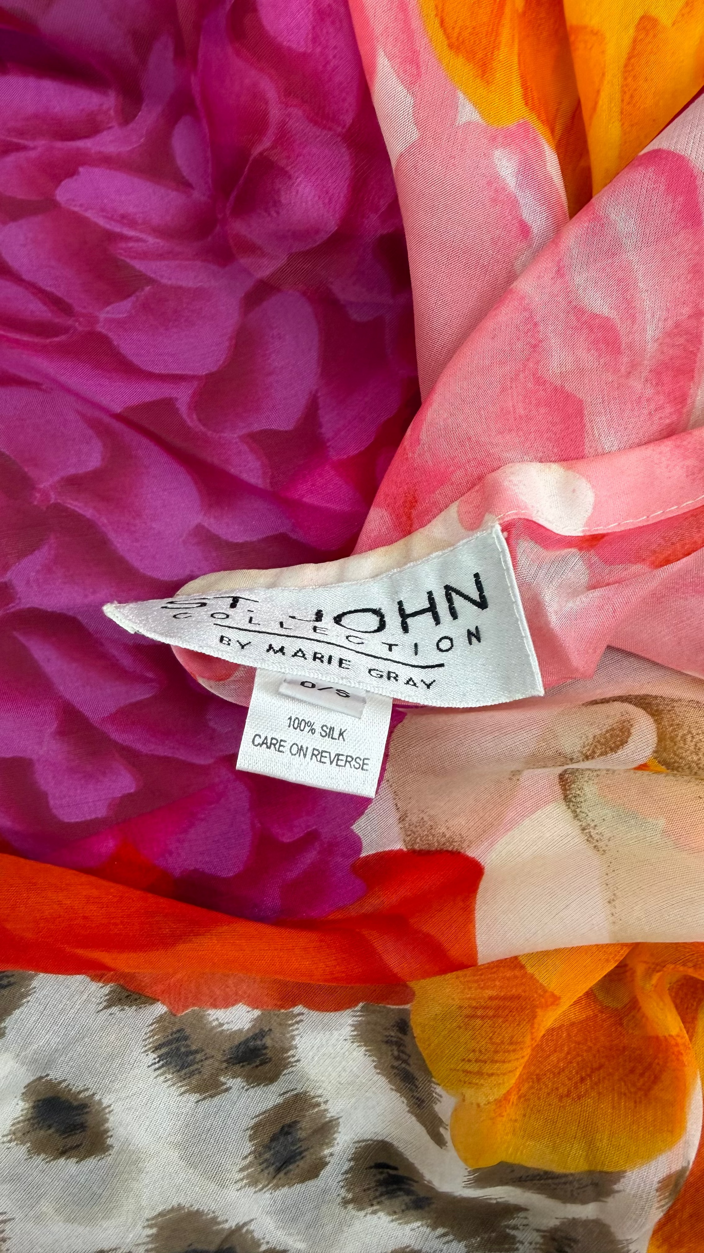 St. John Silk Floral Tunic