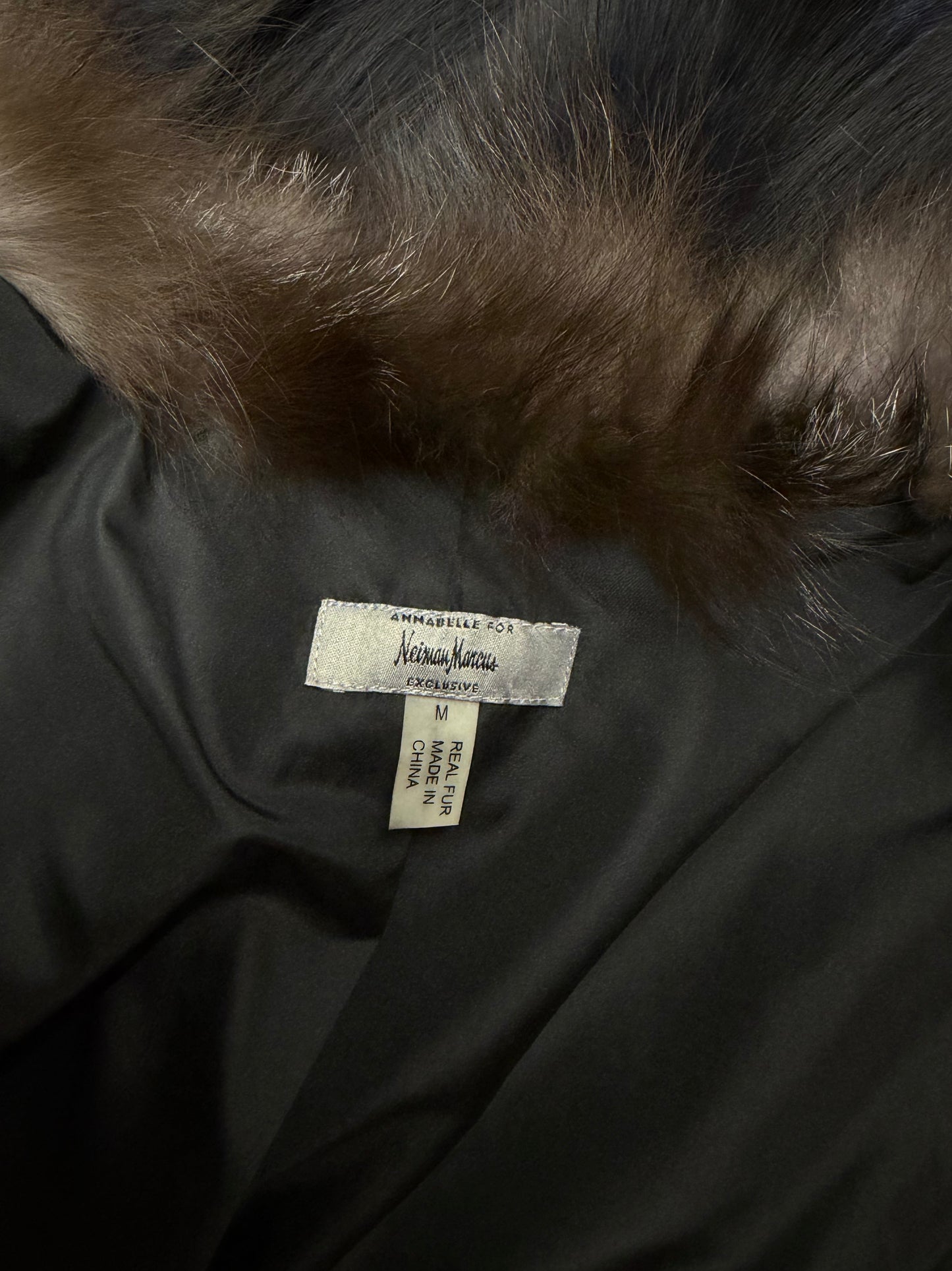Neiman Marcus Silver Fox Dyed Vest