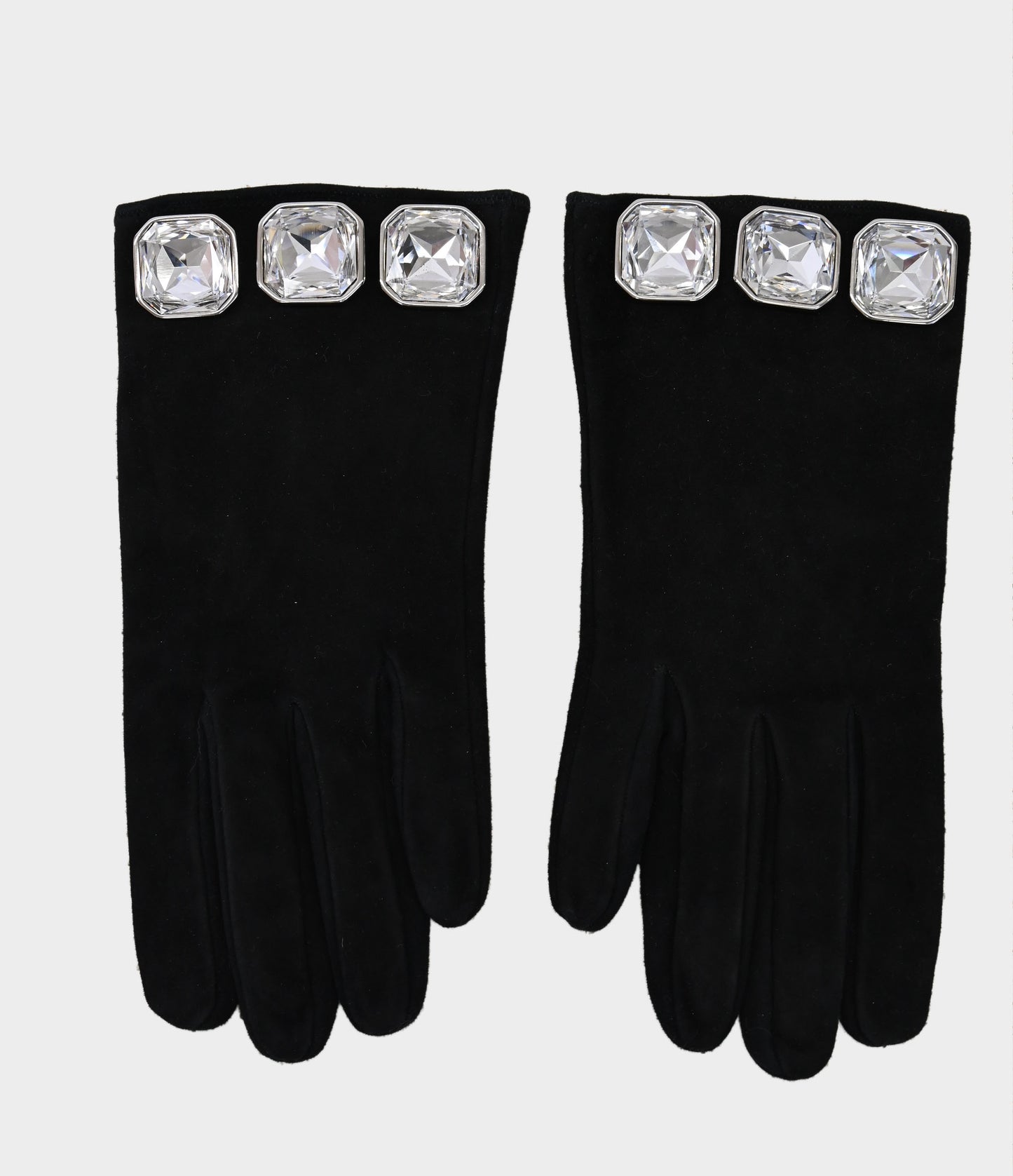 Judith Leiber Suede Gloves