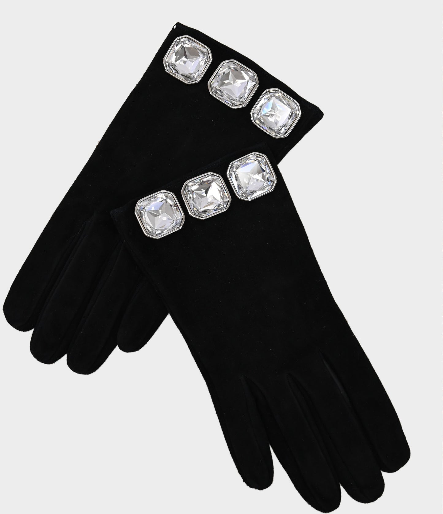 Judith Leiber Suede Gloves