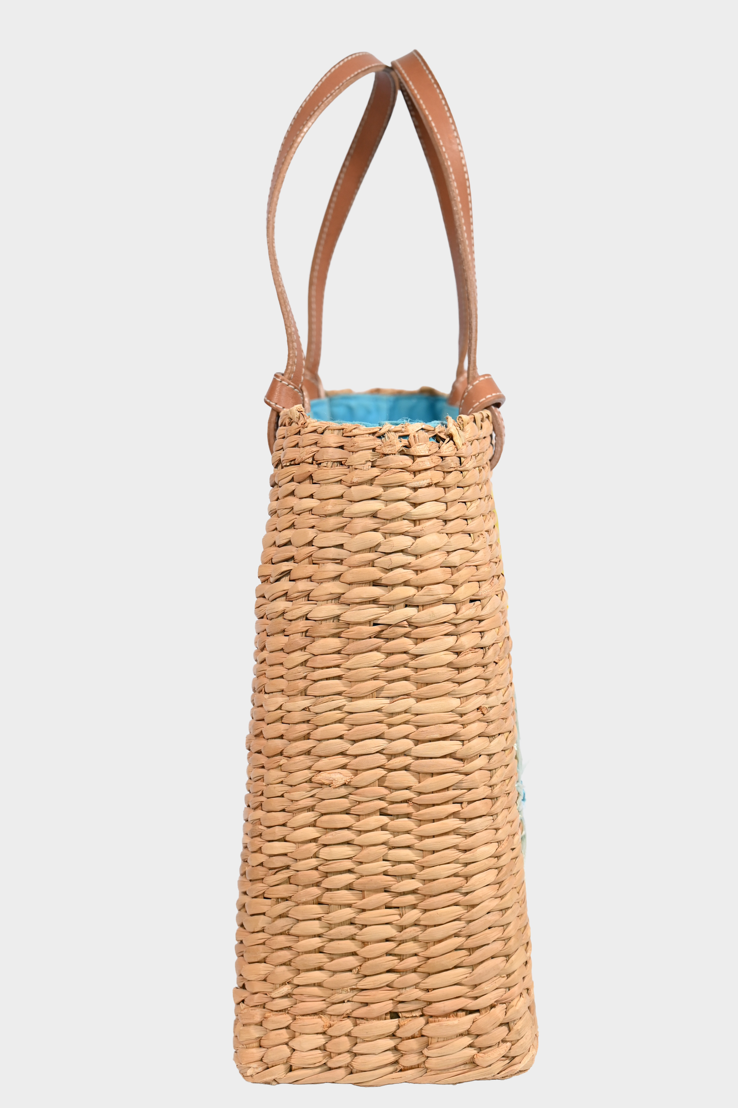 Kate Spade New York Floral Straw Tote Bag