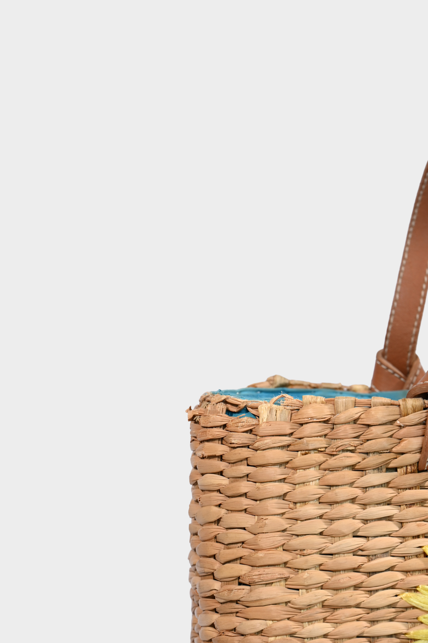 Kate Spade New York Floral Straw Tote Bag