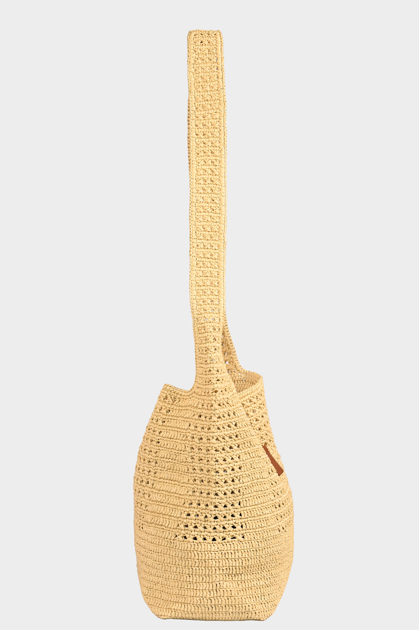 Yves Saint Laurent Le 5 à 7 Raffia Shoulder Bag
