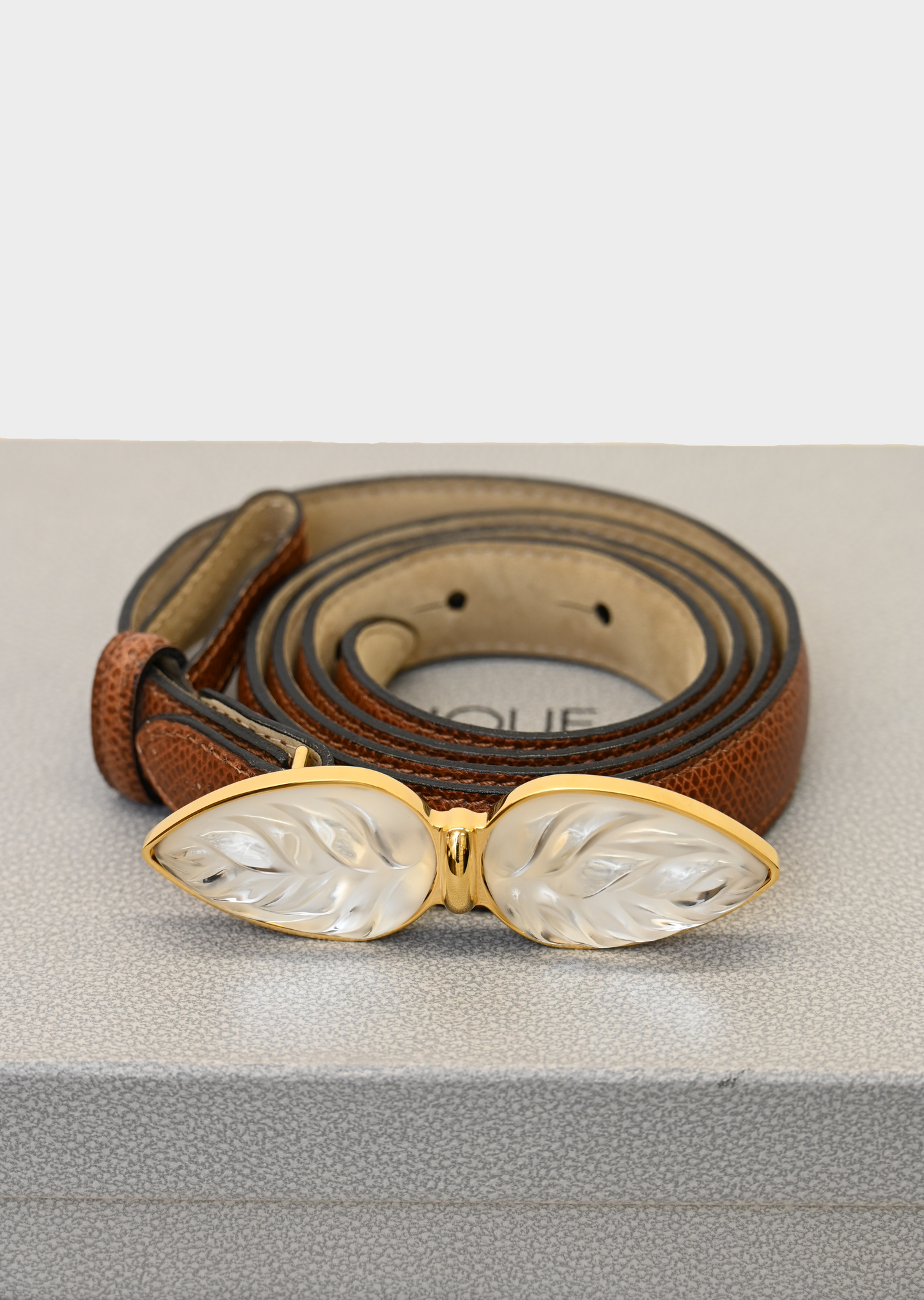 Lalique Tropiques Veau Brown Belt