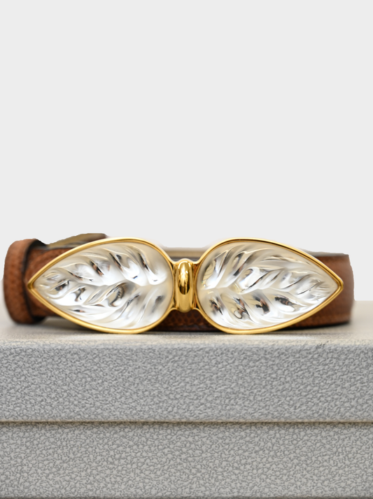 Lalique Tropiques Veau Brown Belt