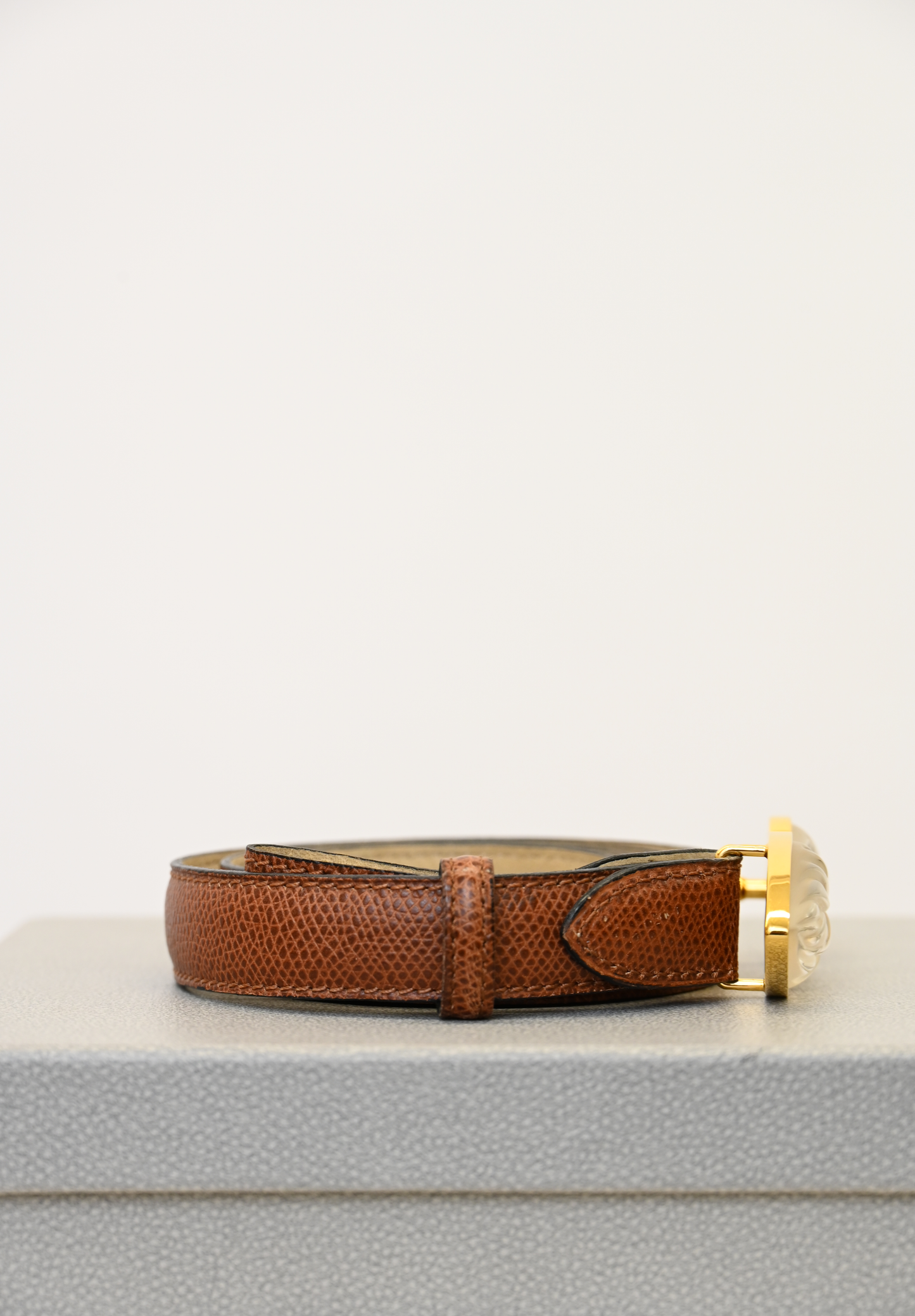 Lalique Tropiques Veau Brown Belt
