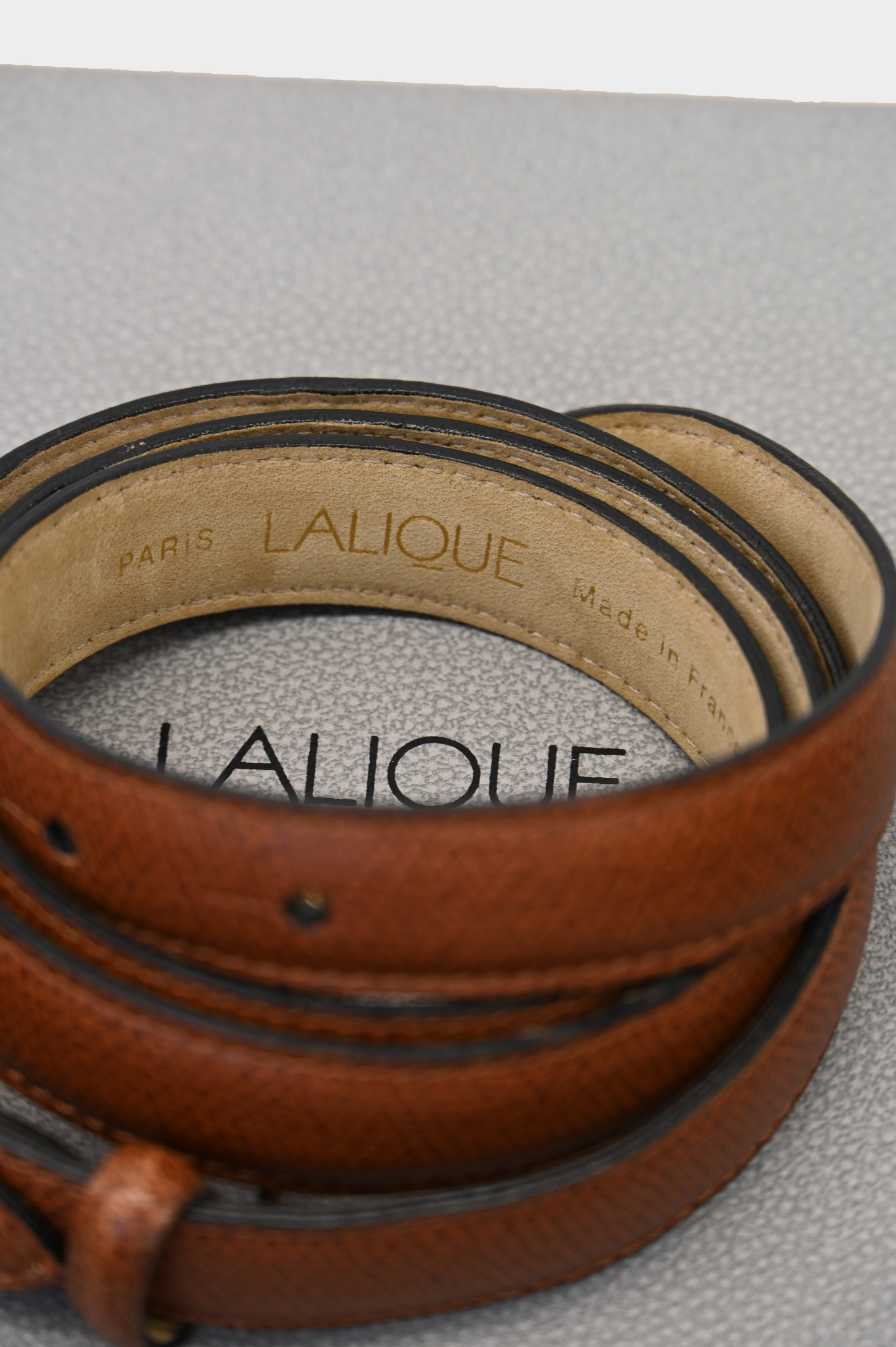 Lalique Tropiques Veau Brown Belt