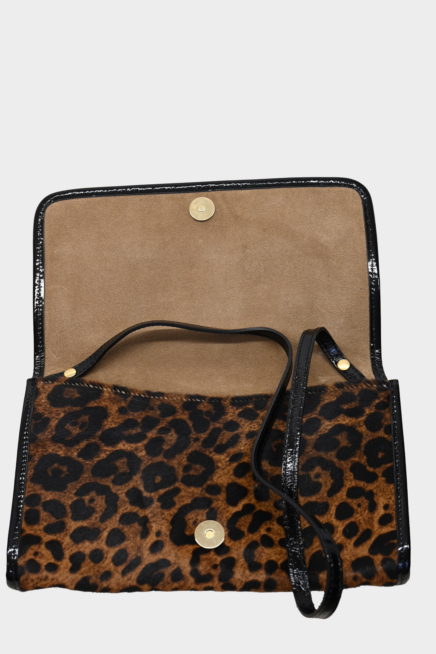 LK Bennett Leopard Pony Hair Clutch Crossbody