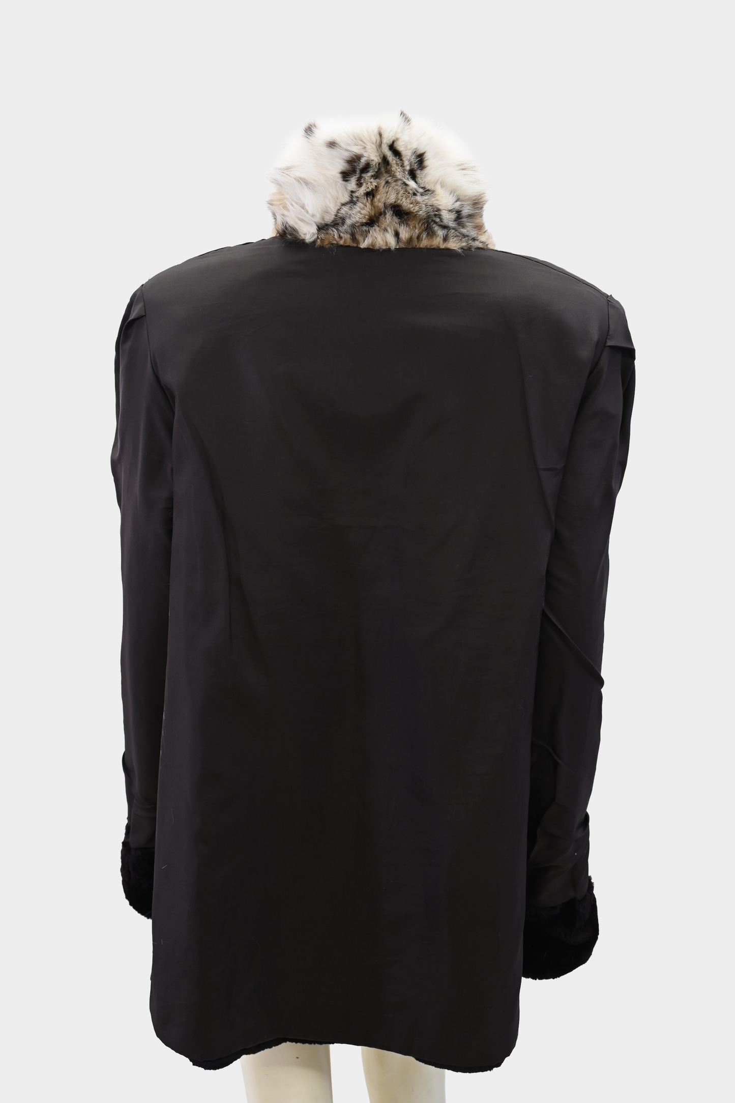 Sheared Mink Jacket with Genuine Lynx Shawl Collar