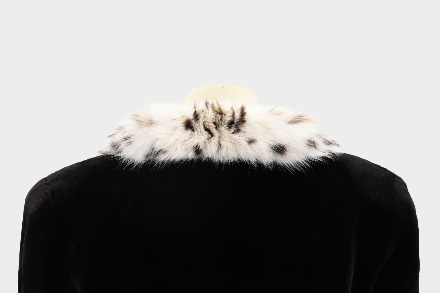 Sheared Mink Jacket with Genuine Lynx Shawl Collar