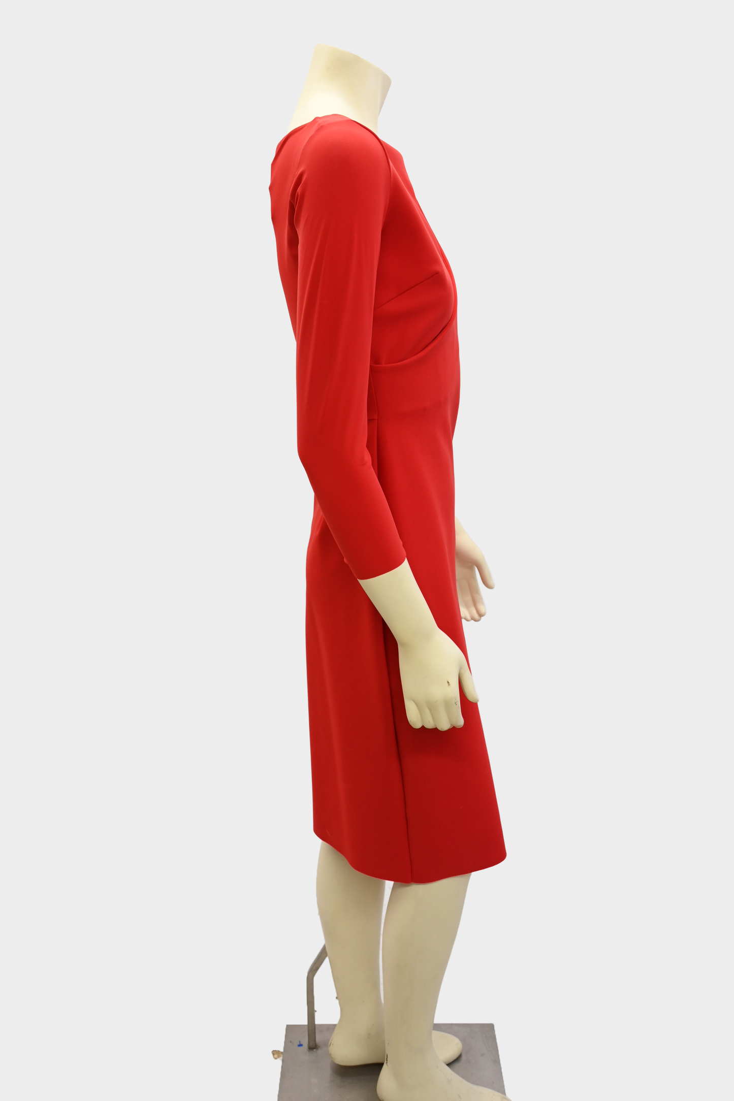 Chiara Boni La Petite Robe Red Keyhole Neck Dress NWT
