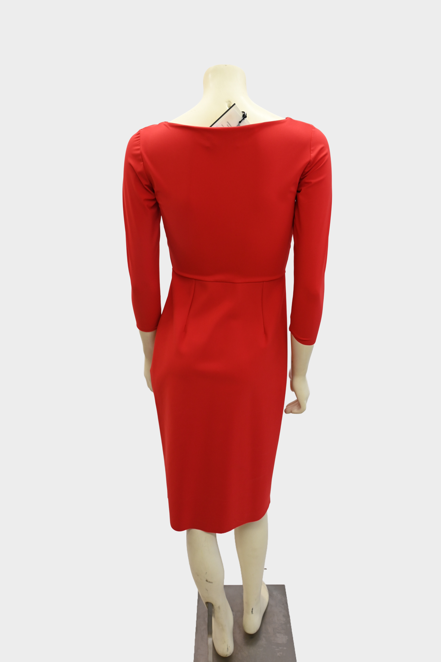 Chiara Boni La Petite Robe Red Keyhole Neck Dress NWT