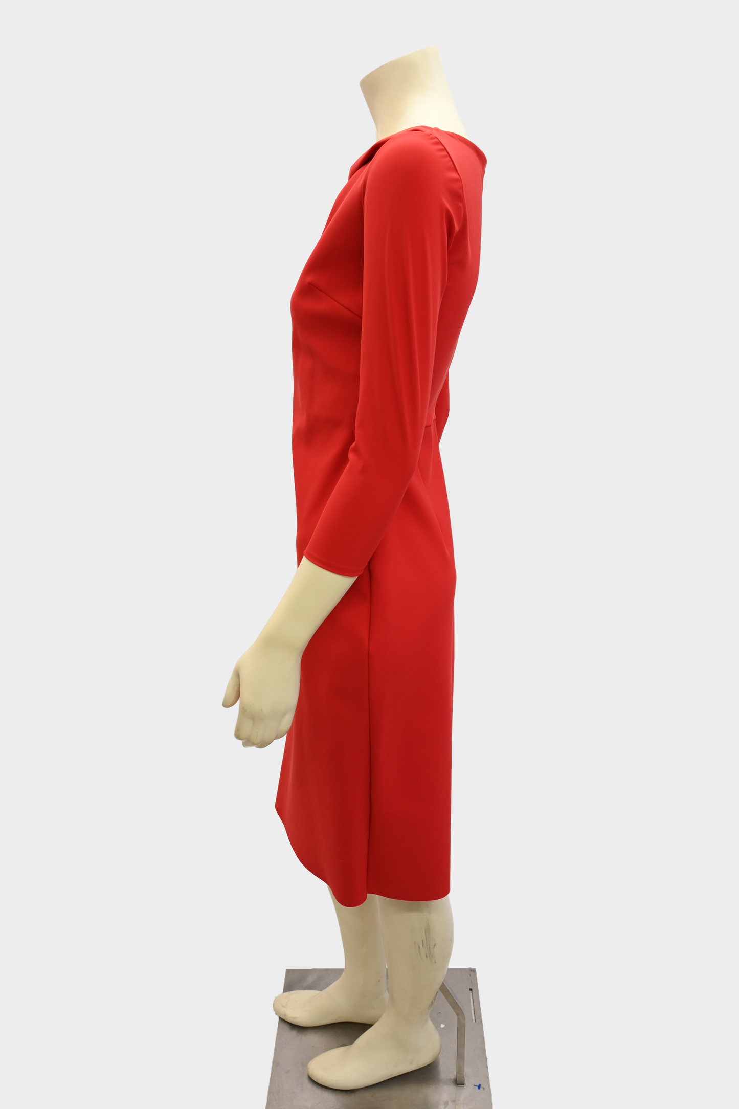 Chiara Boni La Petite Robe Red Keyhole Neck Dress NWT