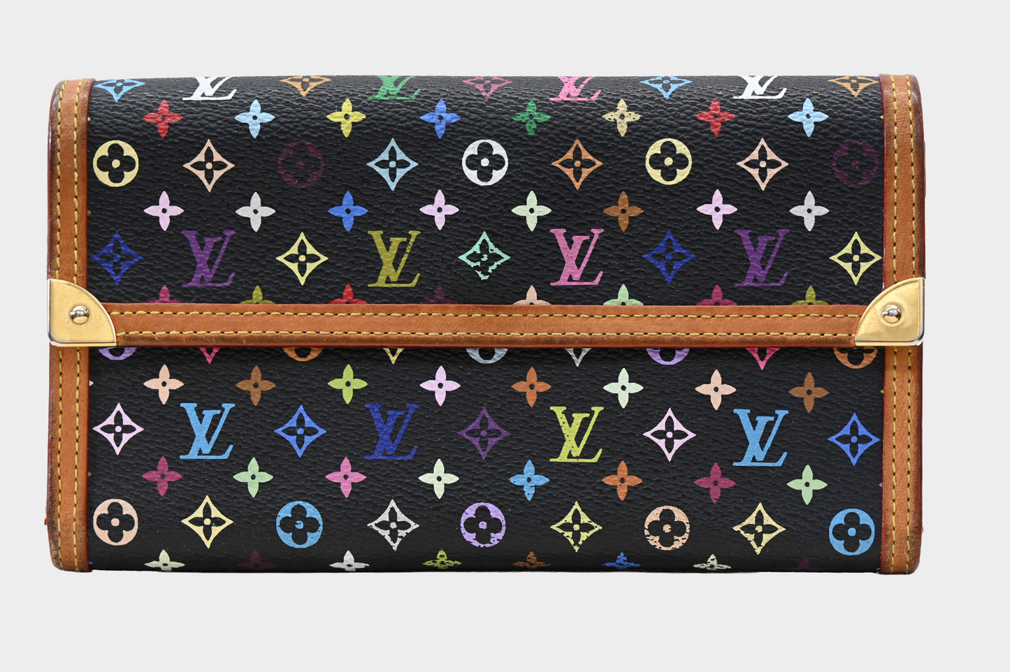 Louis Vuitton Monogram Multicolor Porte Tresor Inernational Wallet